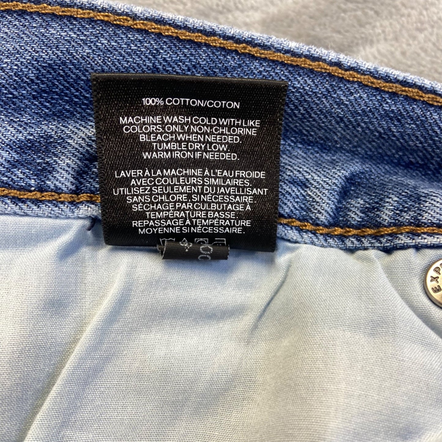 Express Men's Rocco Slim Fit Straight Jeans 34x32 Blue