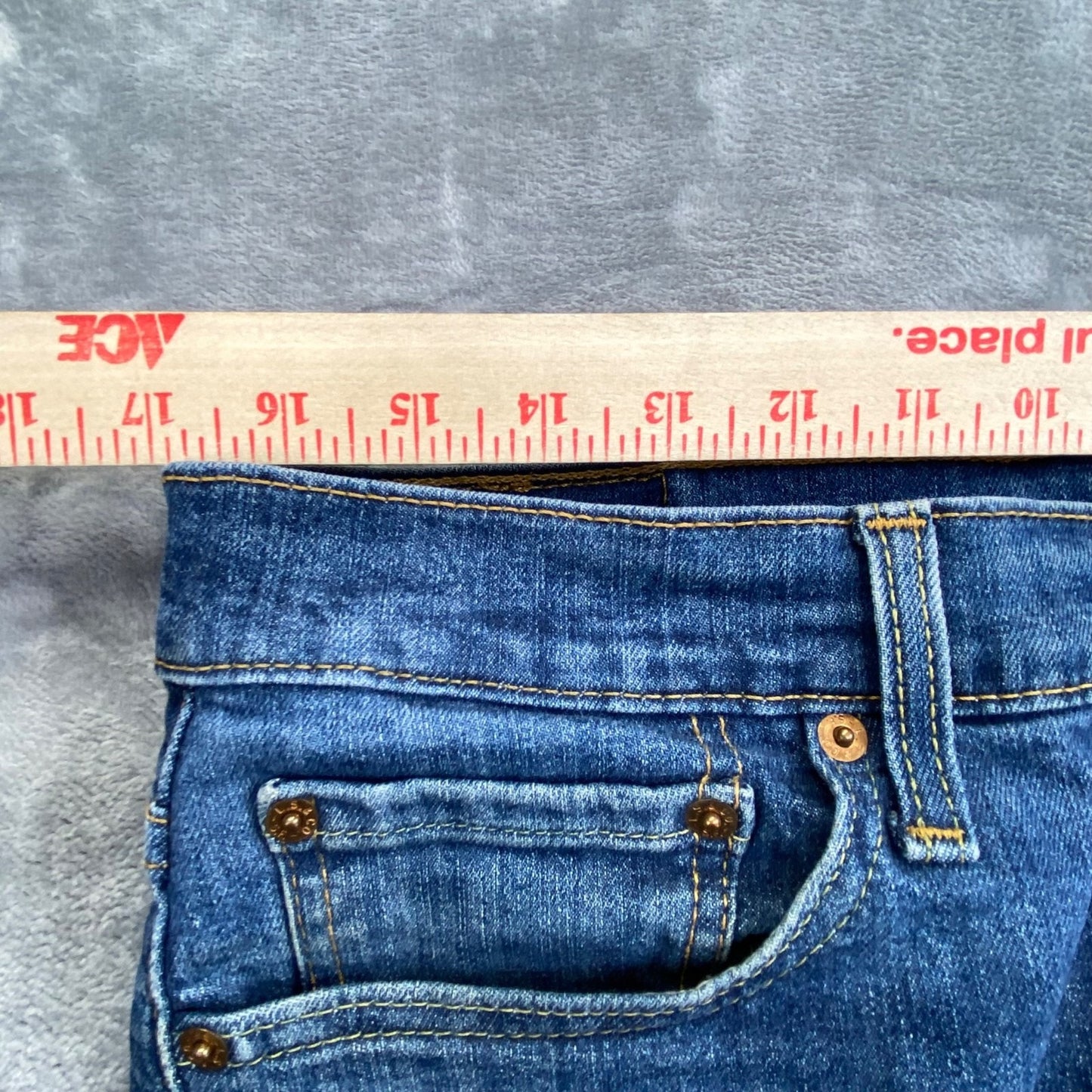 Levi's 510 Skinny Men's Jeans 33x32 Blue Denim Casual