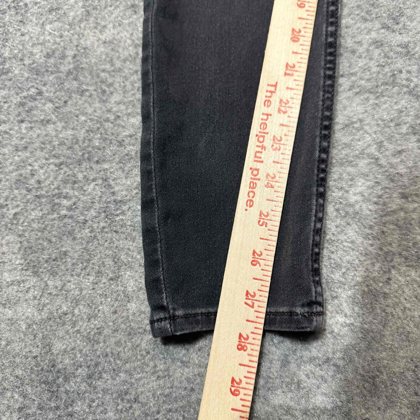 Hudson Natalie Midrise Super Skinny Women's Ankle Jeans Size 26 Black Dark Wash