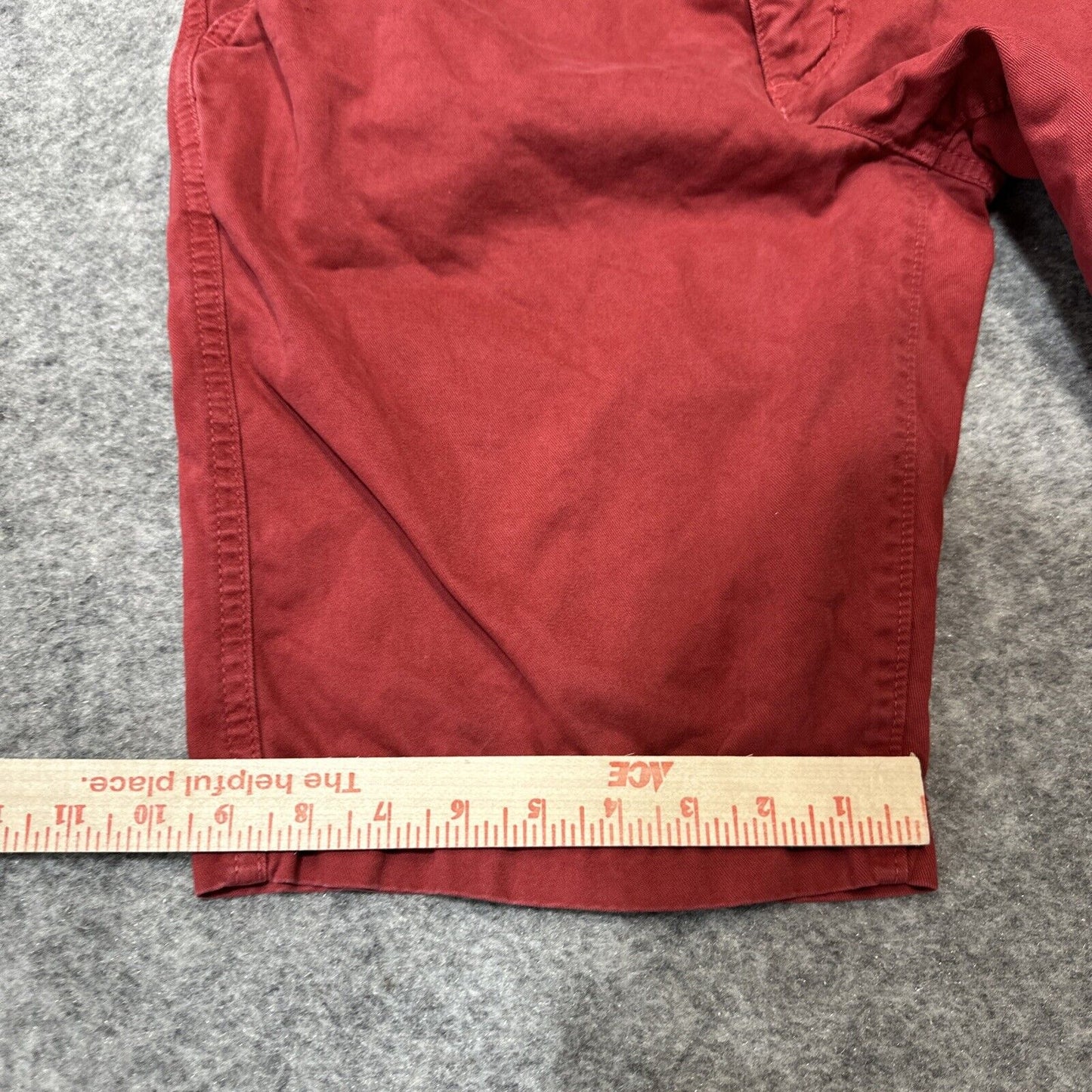 American Eagle Longer Length Men's Chino Shorts Size 30 Red Chinos