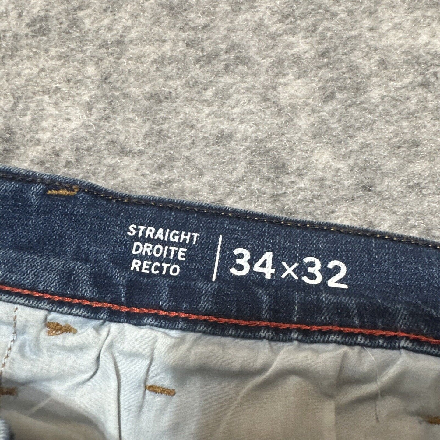Tommy Hilfiger Mens Straight Jeans Size 34x32 Blue Medium Wash Denim