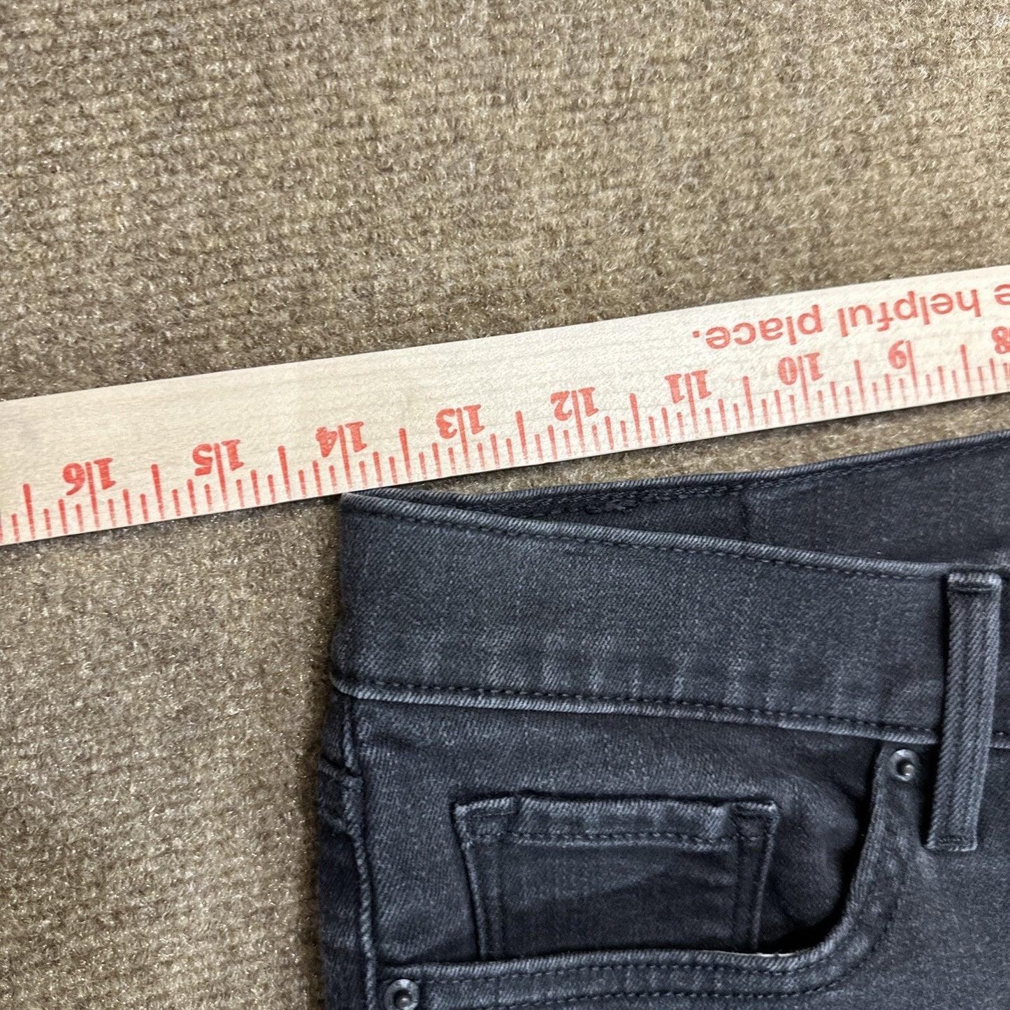 Levi's 314 Shaping Straight Women's Jeans Size 28 Black Dark Wash Denim 28x27