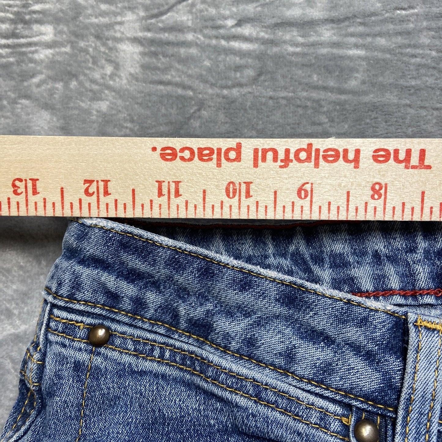Vintage Wrangler Distressed Bootcut Jeans Boys Size 24x28 Blue Denim