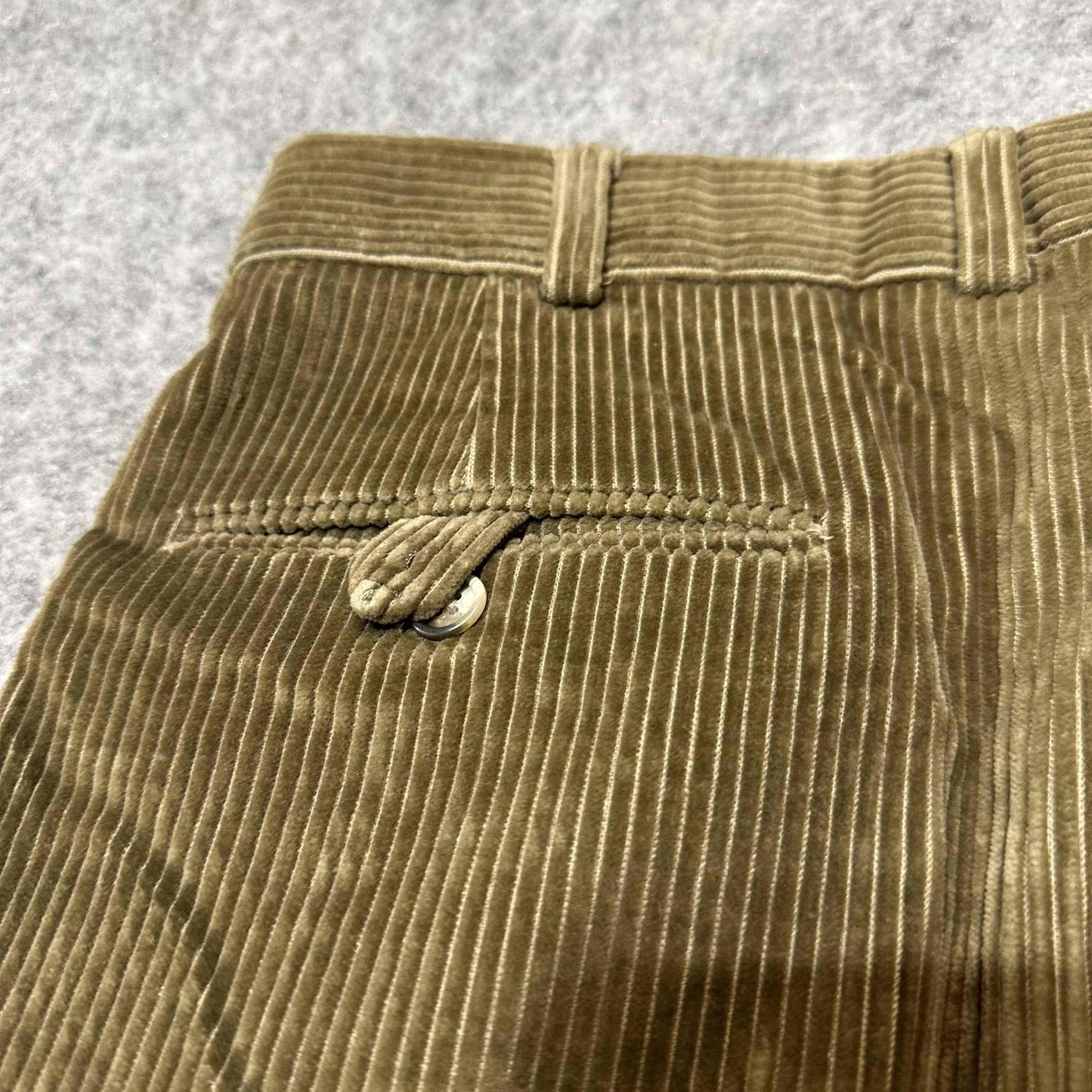 Brooks Brothers Men's Corduroy Pleated Cuffed Dress Pants Size 38 Long Brown