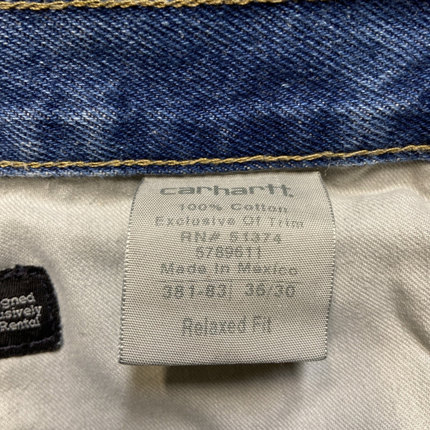 Carhartt Relaxed Fit Jeans Men's Size 36x30 Blue Denim Medium Wash