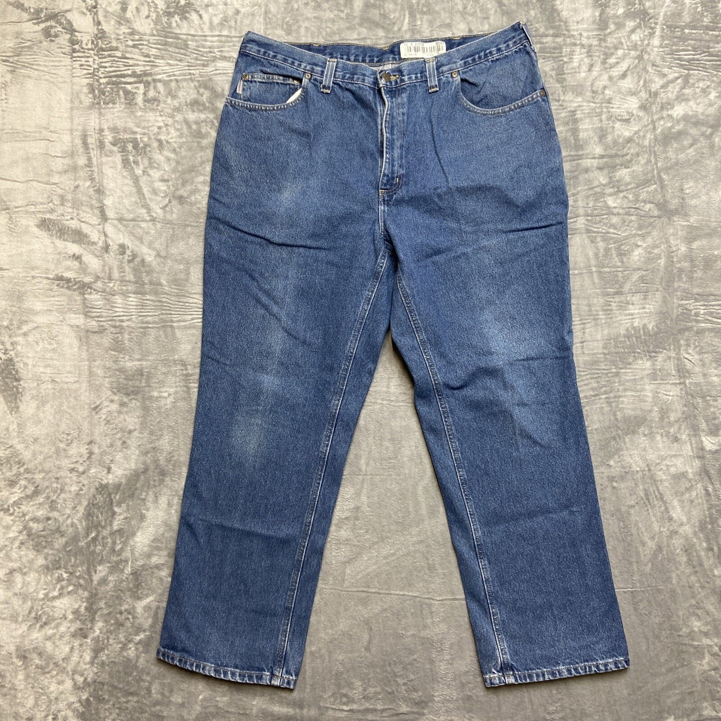 Lot of 4 Carhartt Relaxed Fit Jeans Men's 40x30 Blue Wholesale Work Jeans