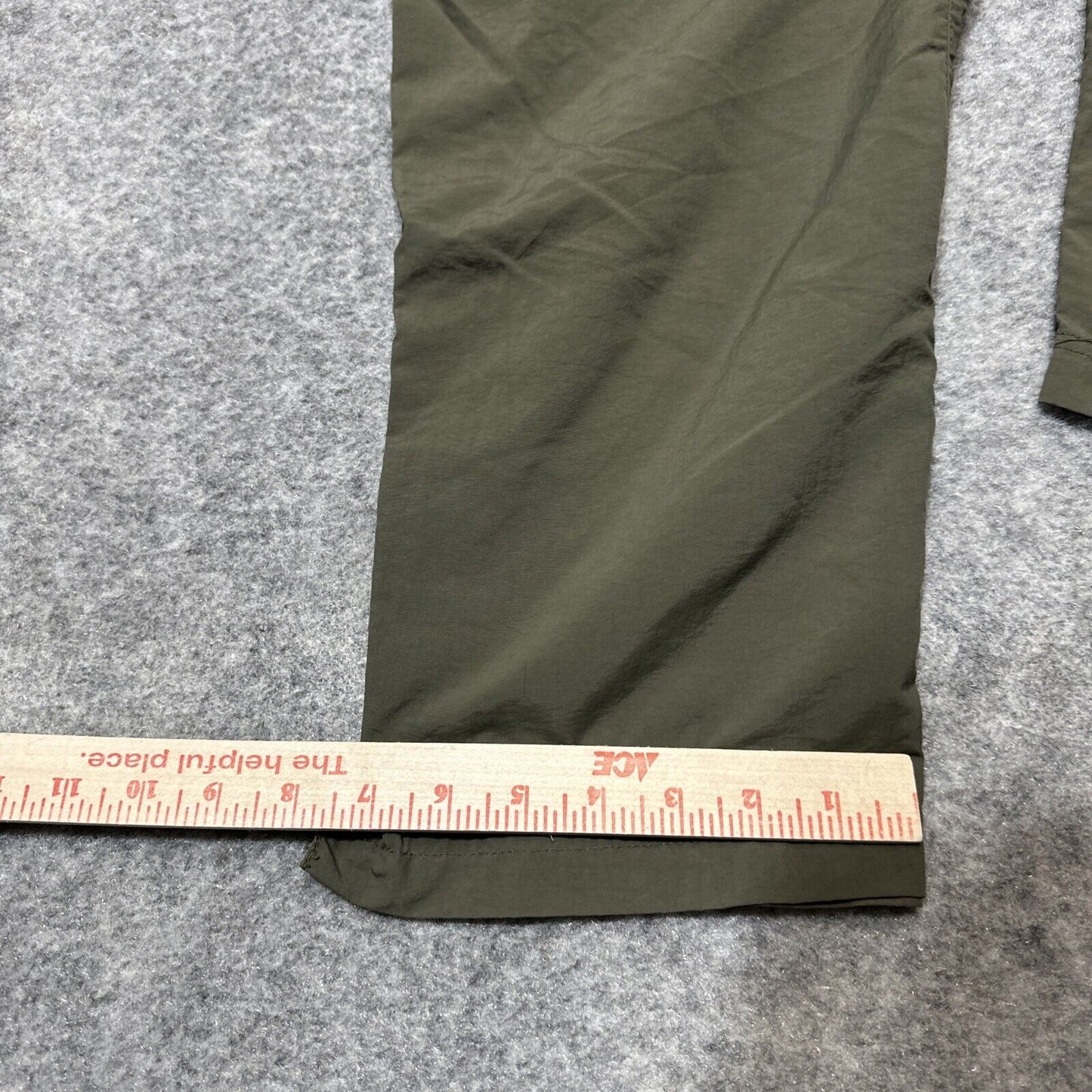 REI Co-op Sahara Men's Convertible Straight Cargo Pants Size Lx32 Green Dark