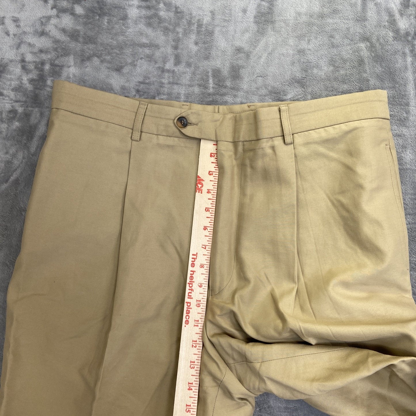 New La Zetagi Pleated Chino Pants Men's Size 38 Beige