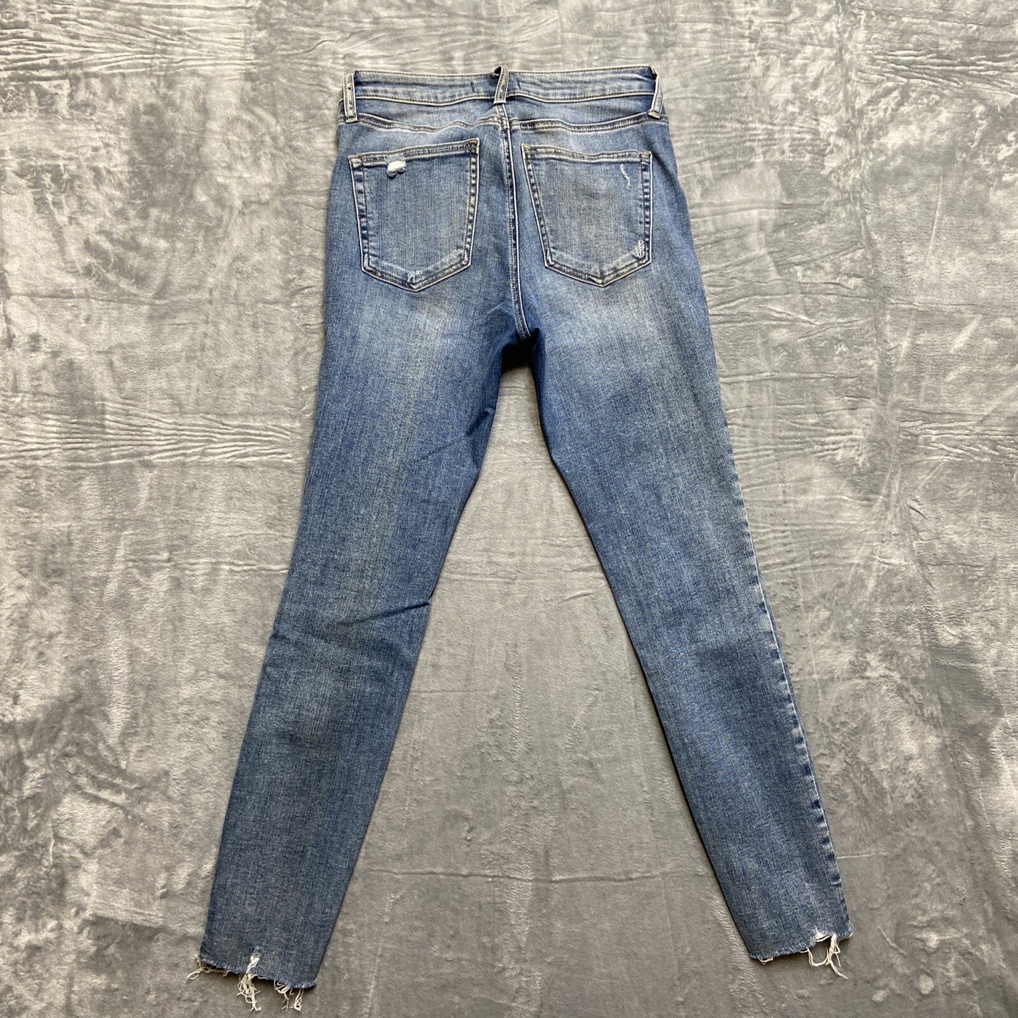 Silver Jeans Most Wanted Skinny Distressed Jeans Womens Size 28x29 Blue Denim