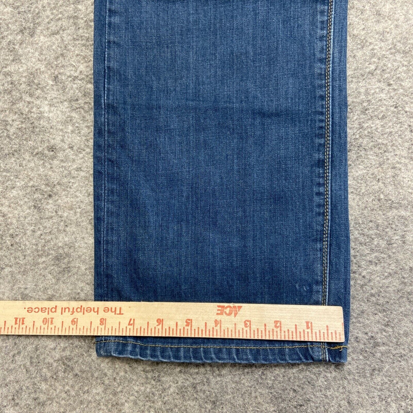 Levi's 504 Regular Straight Jeans Men's Size 36x32 Blue Denim