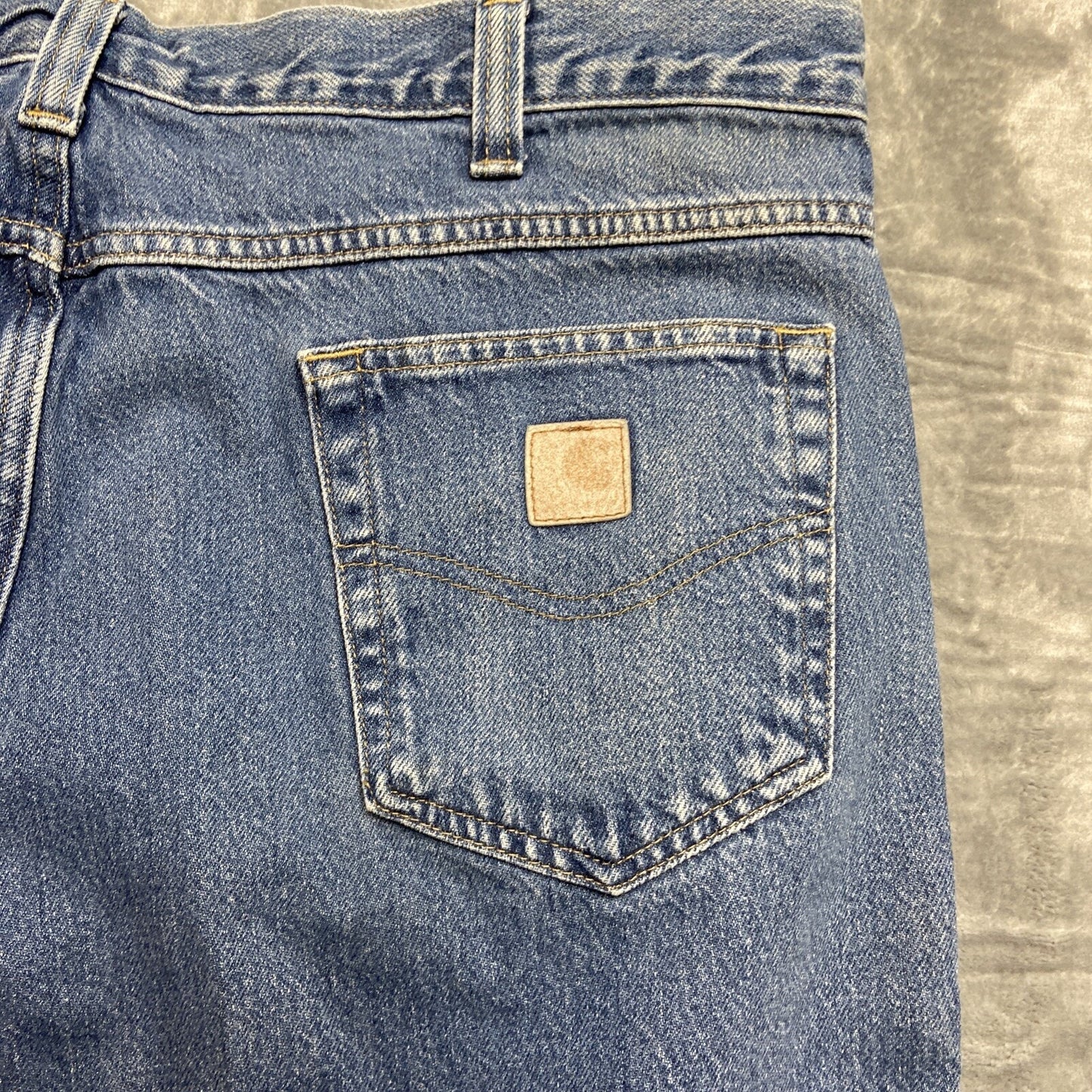 Lot of 4 Carhartt Relaxed Fit Jeans Men's 40x30 Blue Wholesale Work Jeans