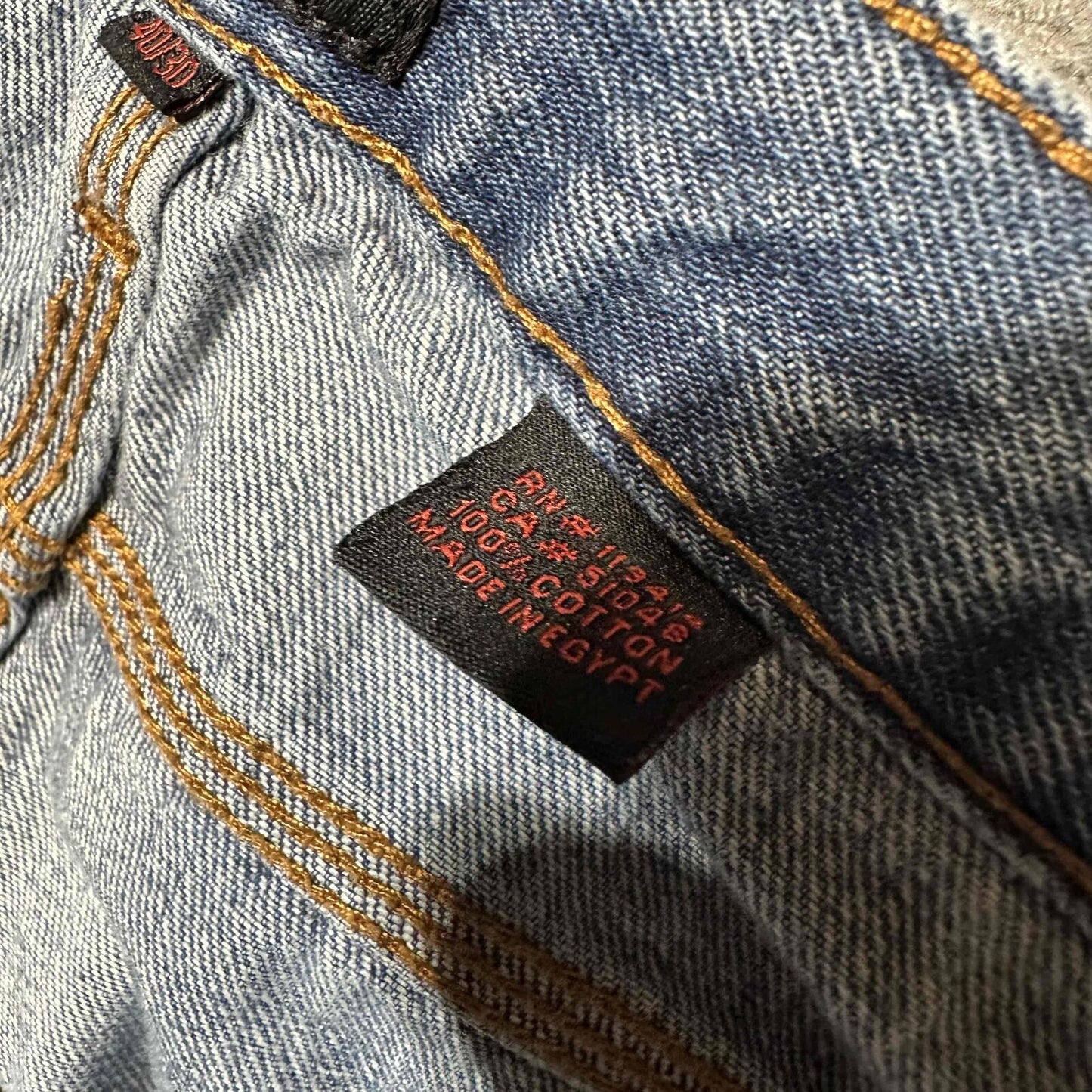 Wolverine Men's Boulder Straight Leg Cargo Work Jeans Size 40/30 Blue Wash Denim