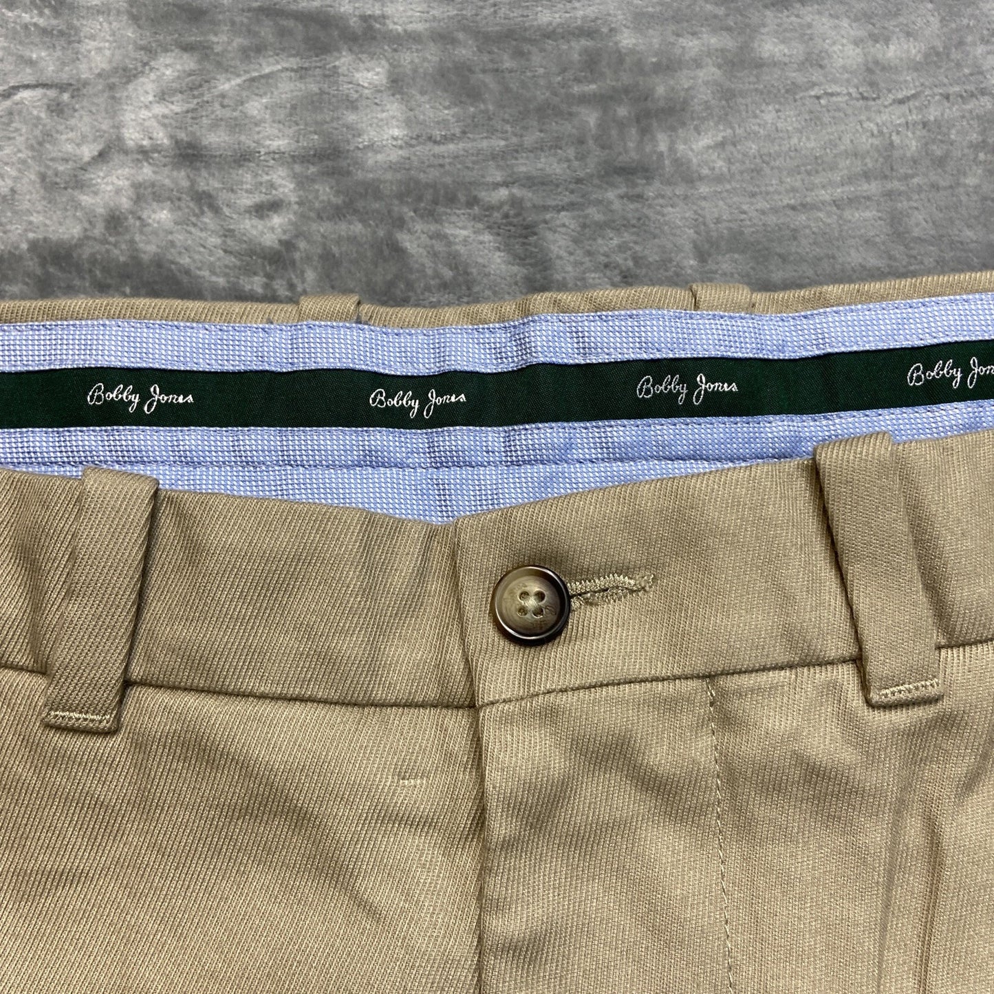 Bobby Jones Peruvian Pima Chino Pants Men's Size 40 Tan Beige Pleated