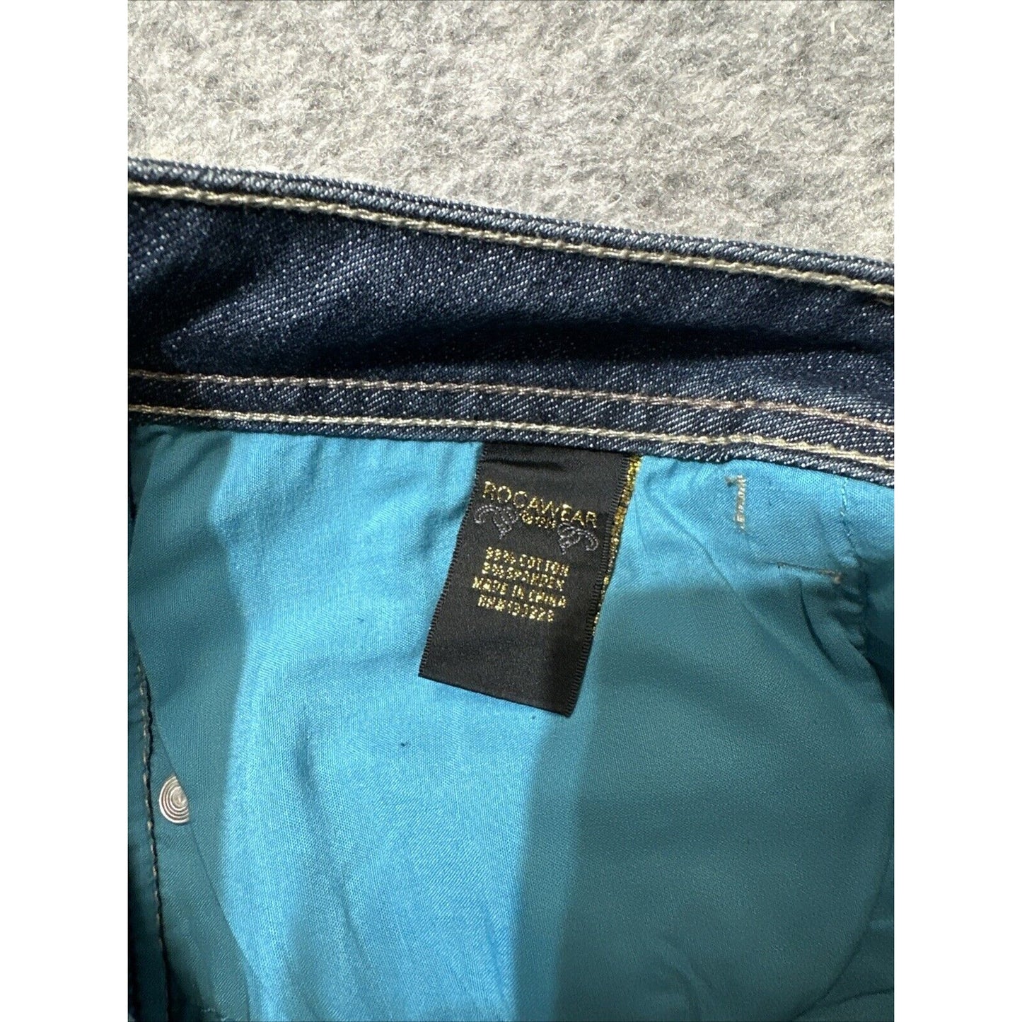 Rocawear Hannah Women's Skinny Jeans Size 7 Blue Dark Wash Denim