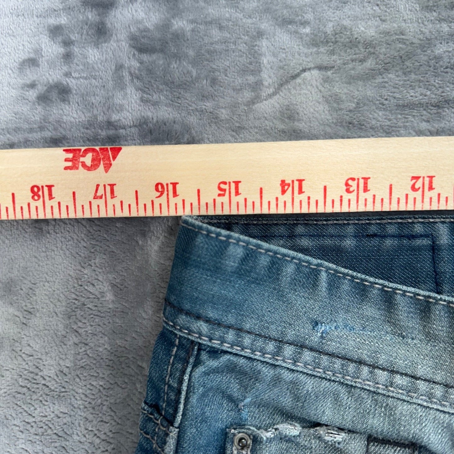 Vintage Buffalo David Bitton Ruffer Easy Fit Boot Cut Men's Jeans 31 Blue Denim