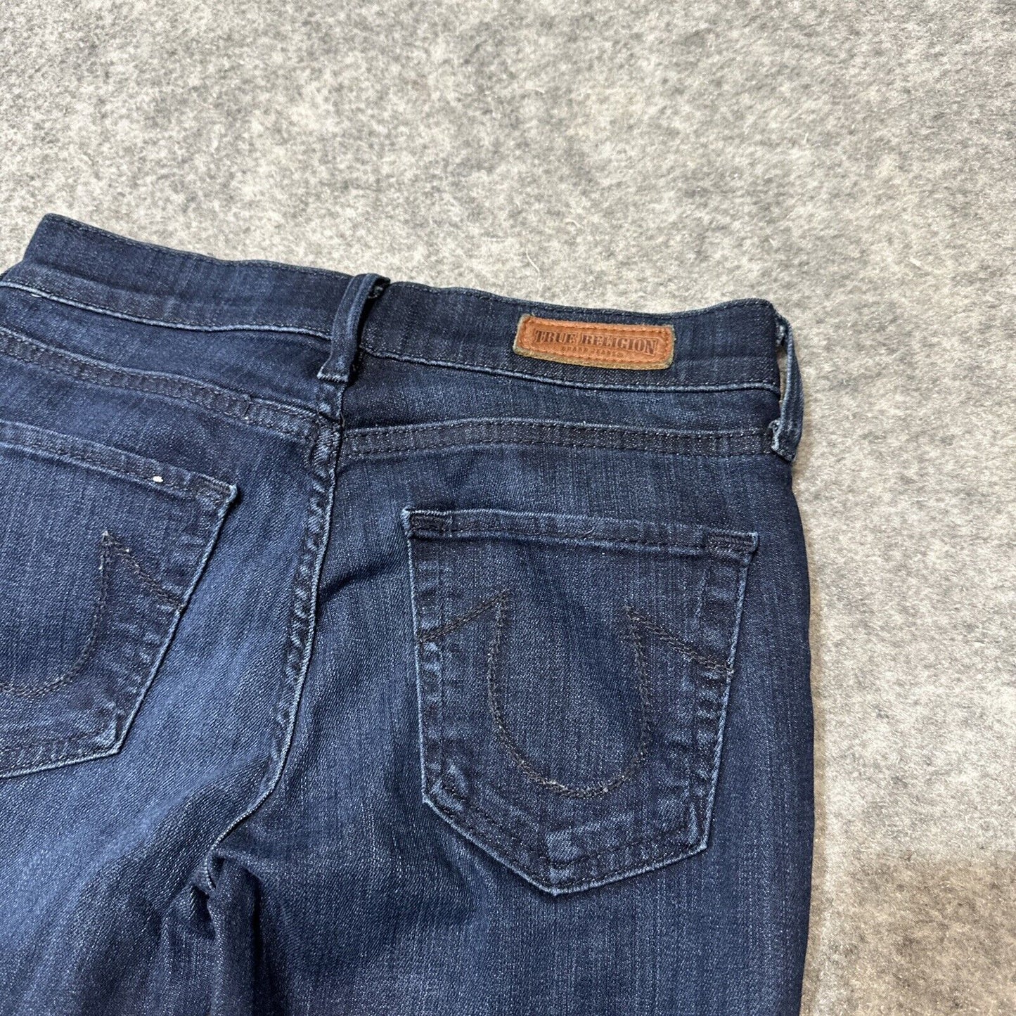 True Religion Halle Women's Skinny Jeans Size 24 Blue Dark Wash Denim