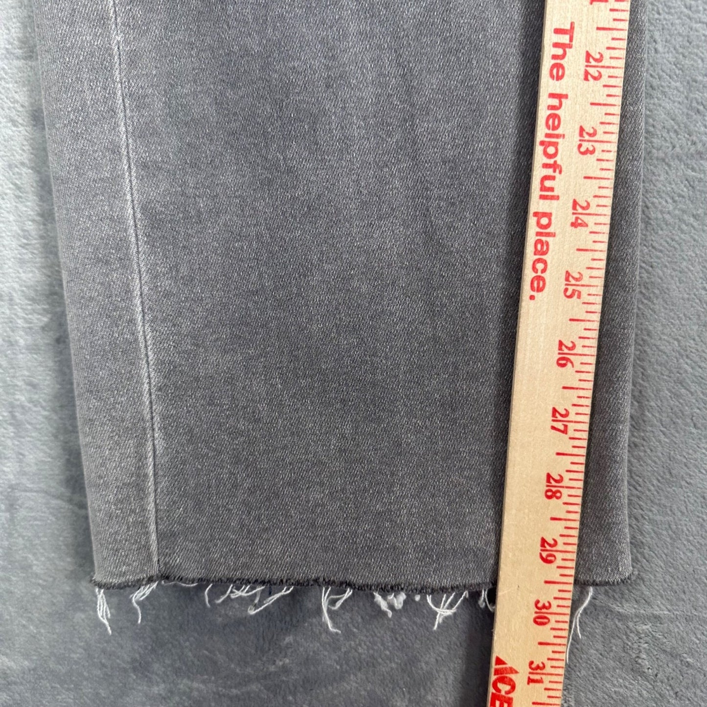 New KUT From The Kloth Women's Elizabeth Ankle Straight Jeans Size 16 Gray