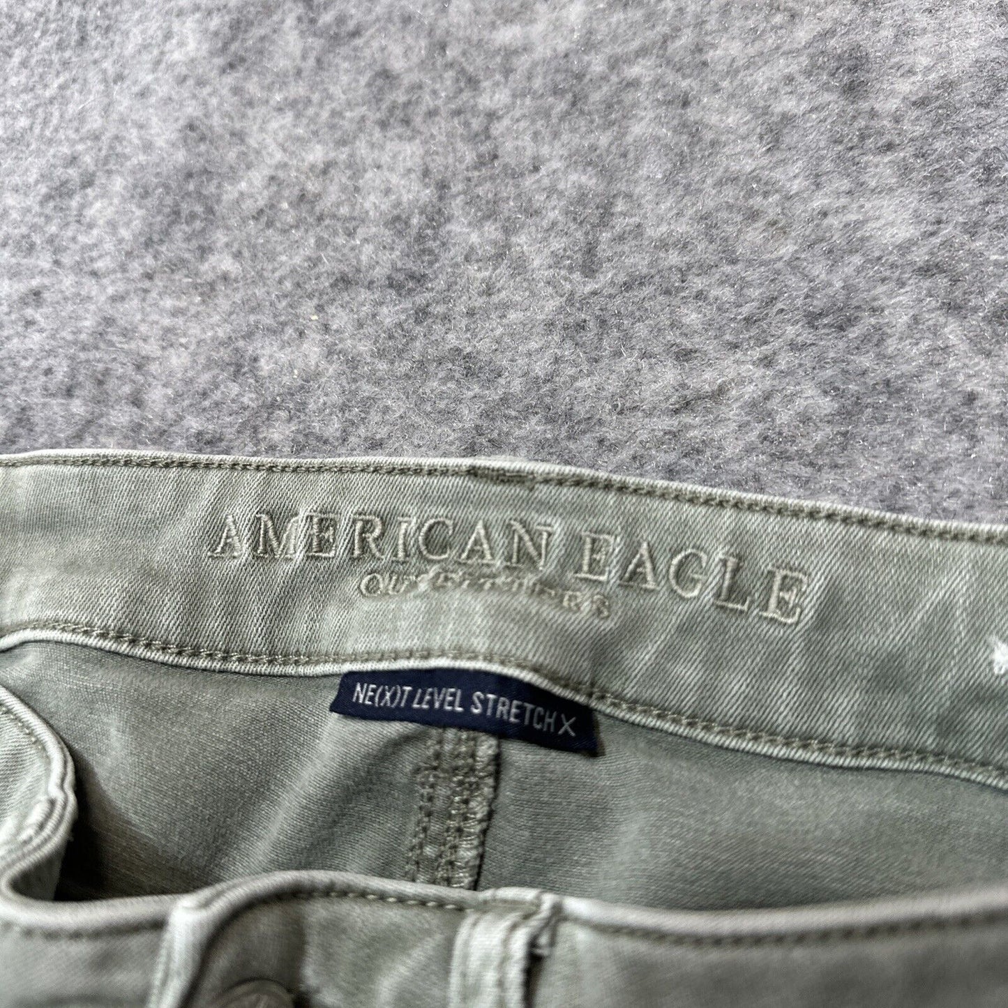 American Eagle Next Level Stretch Hi Rise Jegging Women's Jeans Size 8R Green