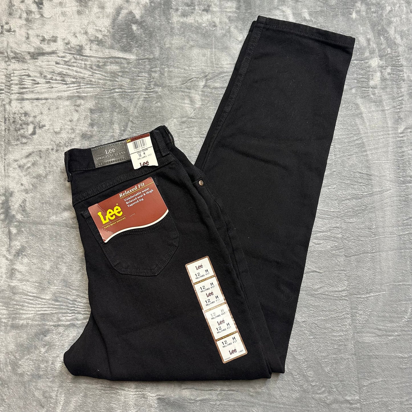 New Lee Tapered Jeans Women's Size 12 Black Denim