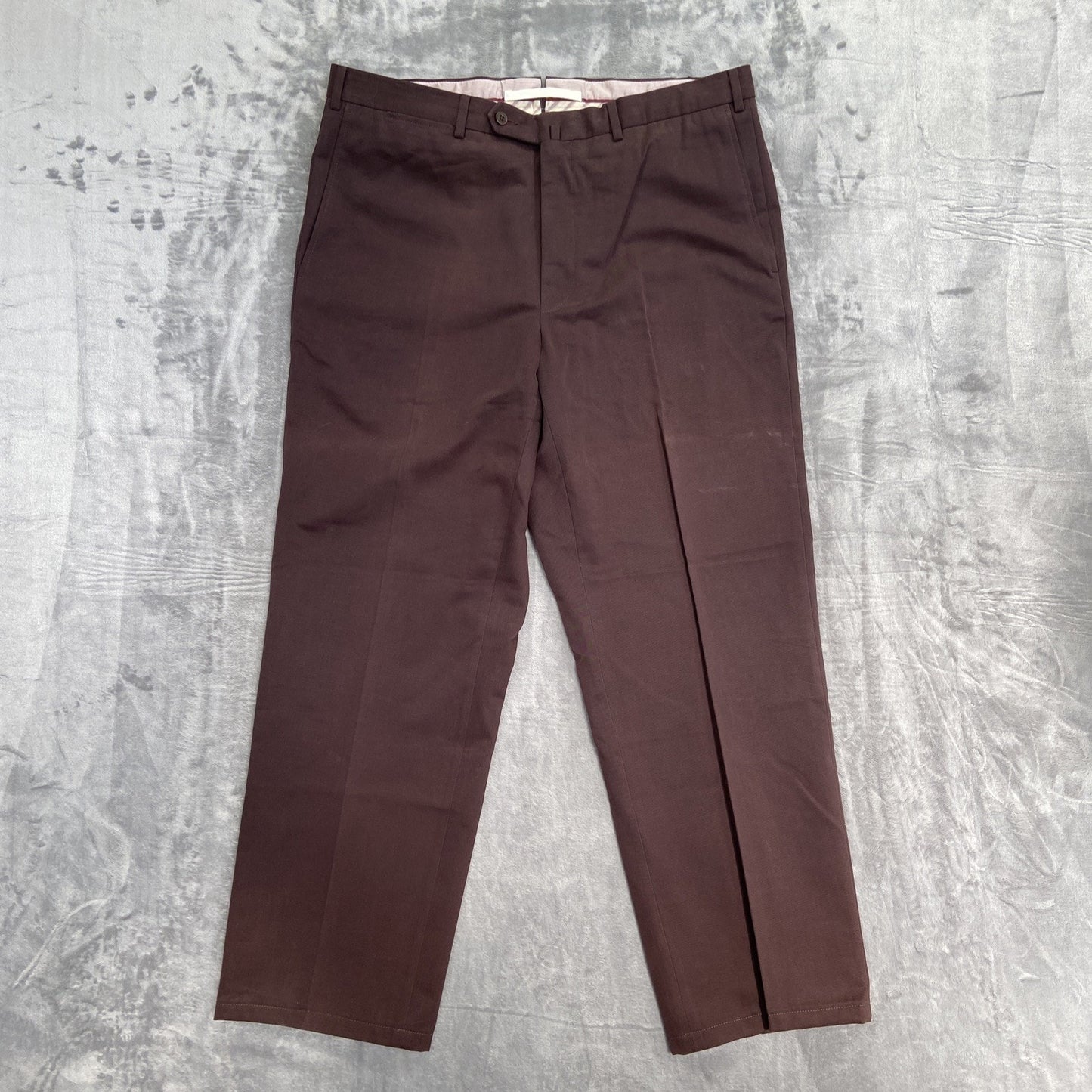 New Ermenegildo Zegna Dress Pants Men's Size 38 Purple Dark Red Maroon