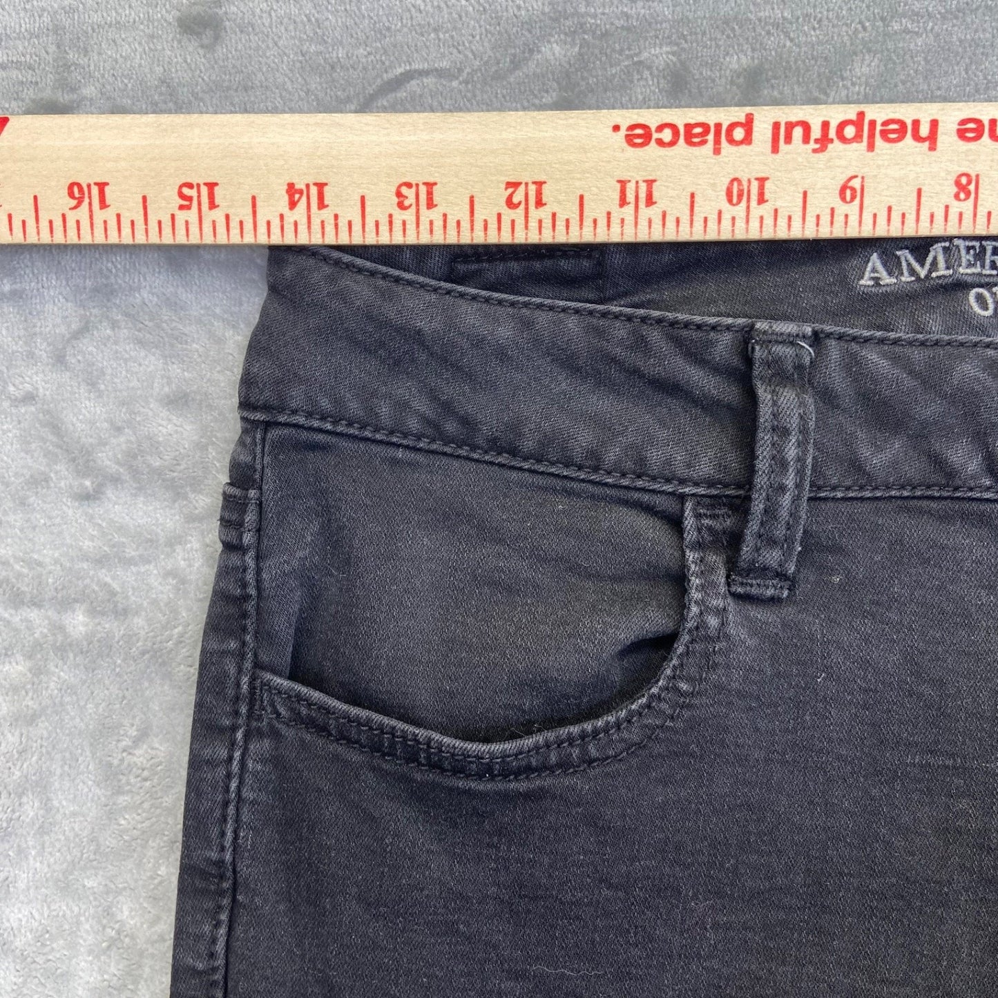 American Eagle Women's Hi-Rise Jegging Super Stretch Black Size 2 #534424