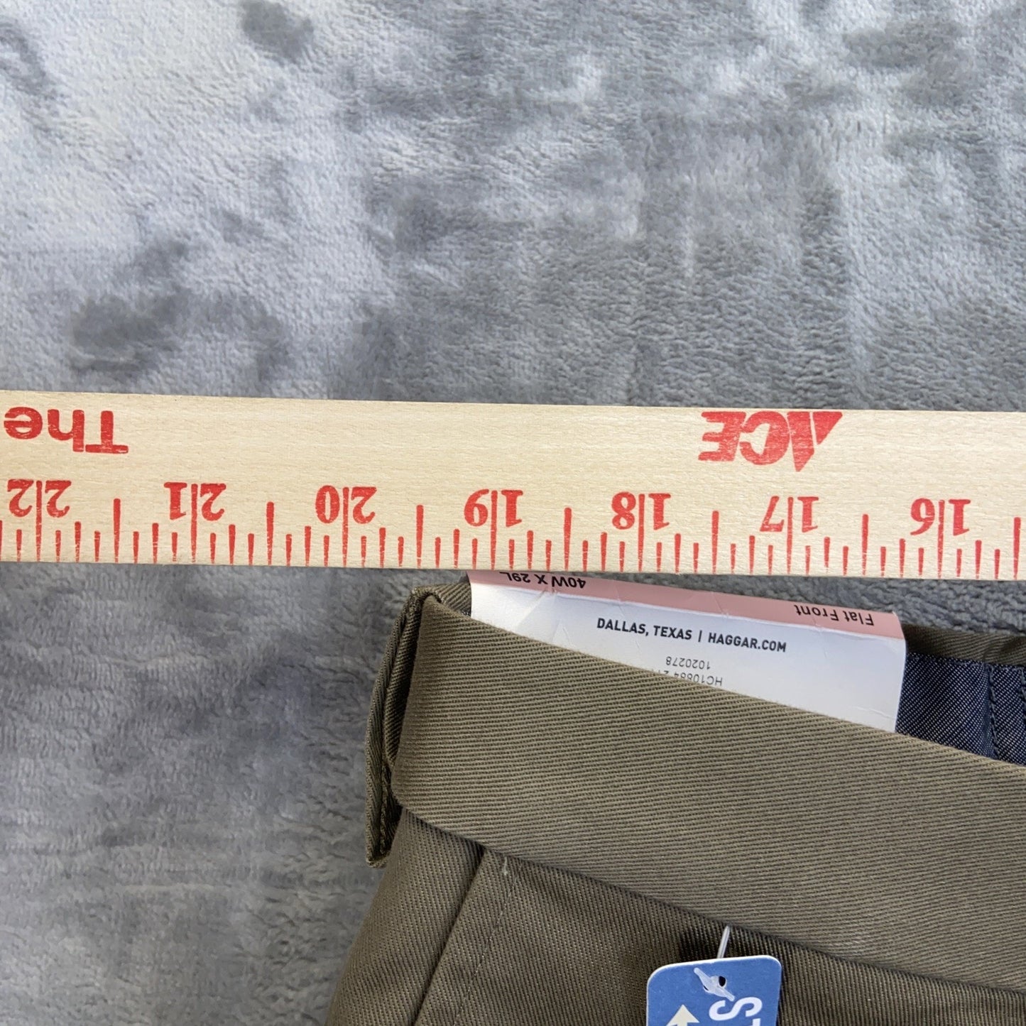 New Haggar Classic Fit Premium No Iron Khaki Dress Pants Men's Size 40x29 Brown