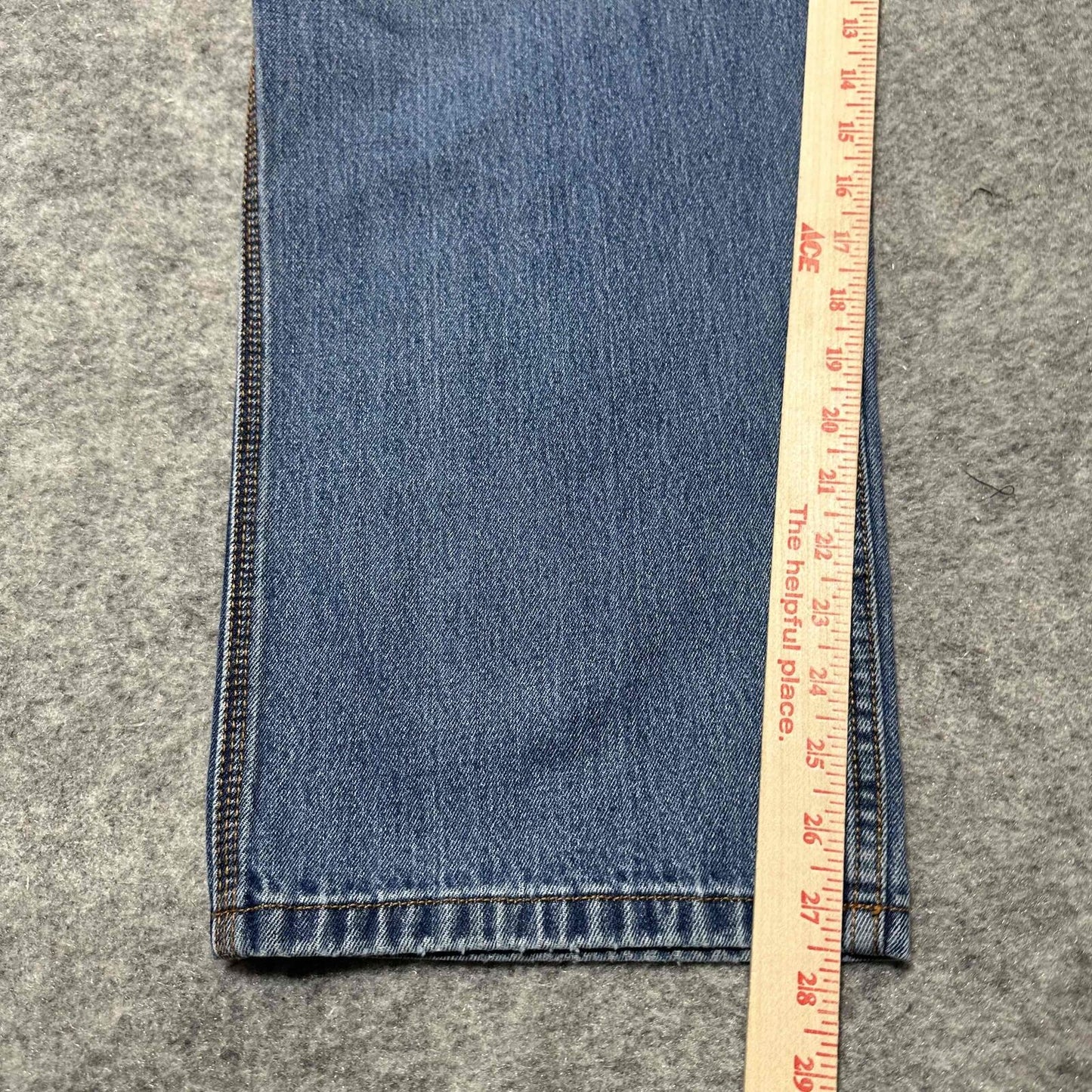 Wolverine Men's Boulder Straight Leg Cargo Work Jeans Size 40/30 Blue Wash Denim