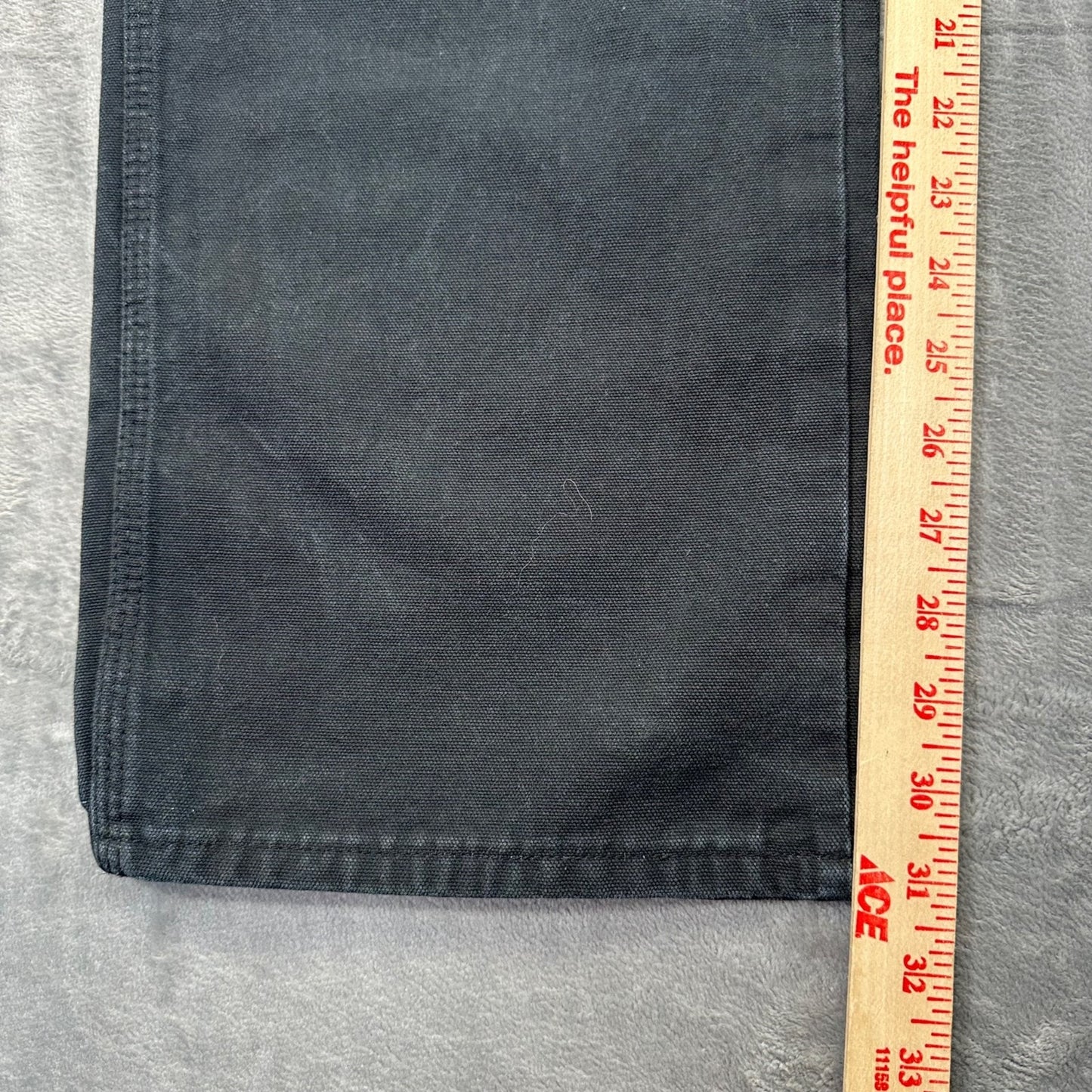 Dickies Men's Duck Canvas Carpenter Pants 38x32 Black Workwear