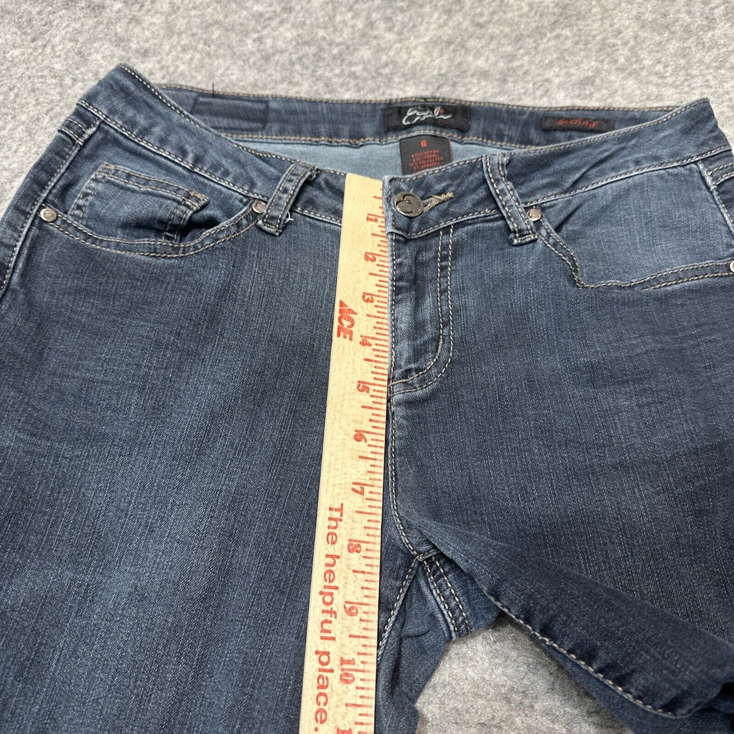 Earl Women's Skinny Jeans Size 6 Blue Dark Denim
