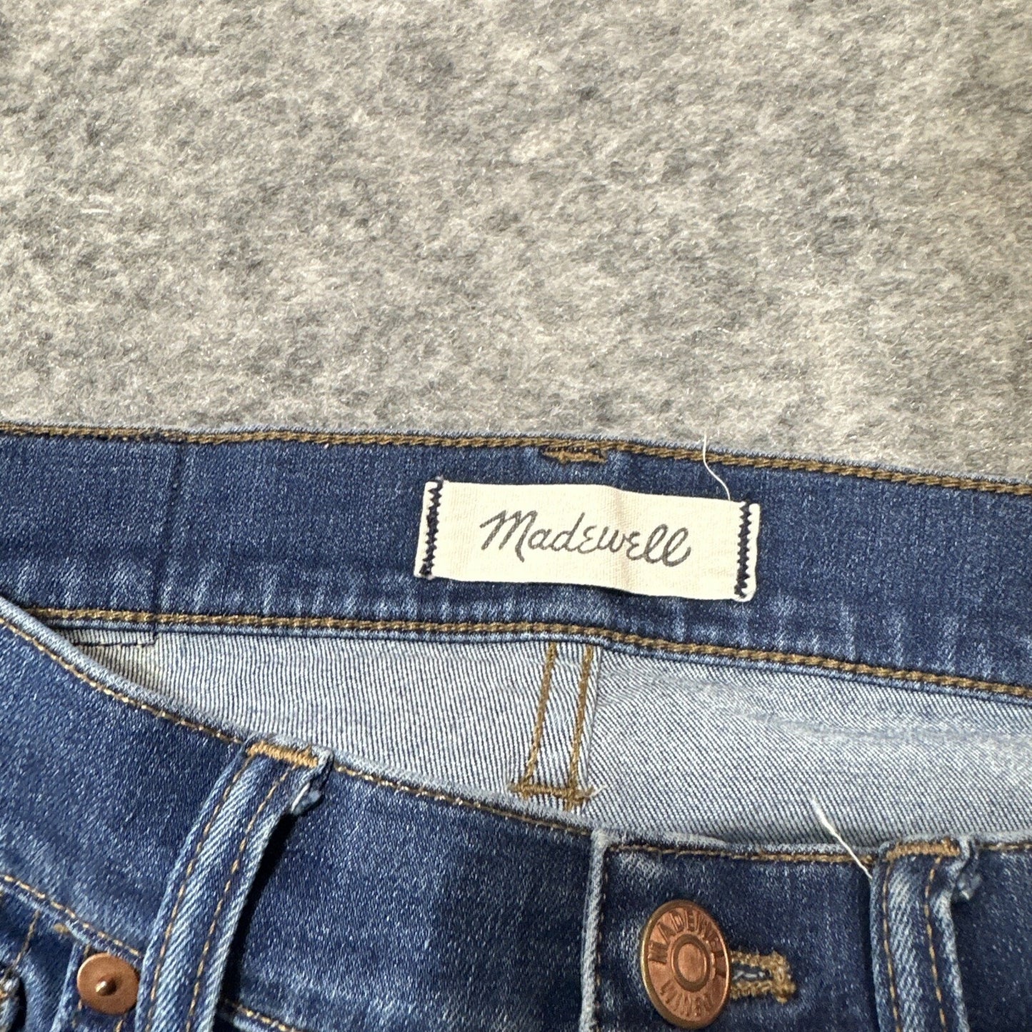 Madewell 9" Women's High Rise Skinny Jeans Size 27 Blue Med Wash Denim