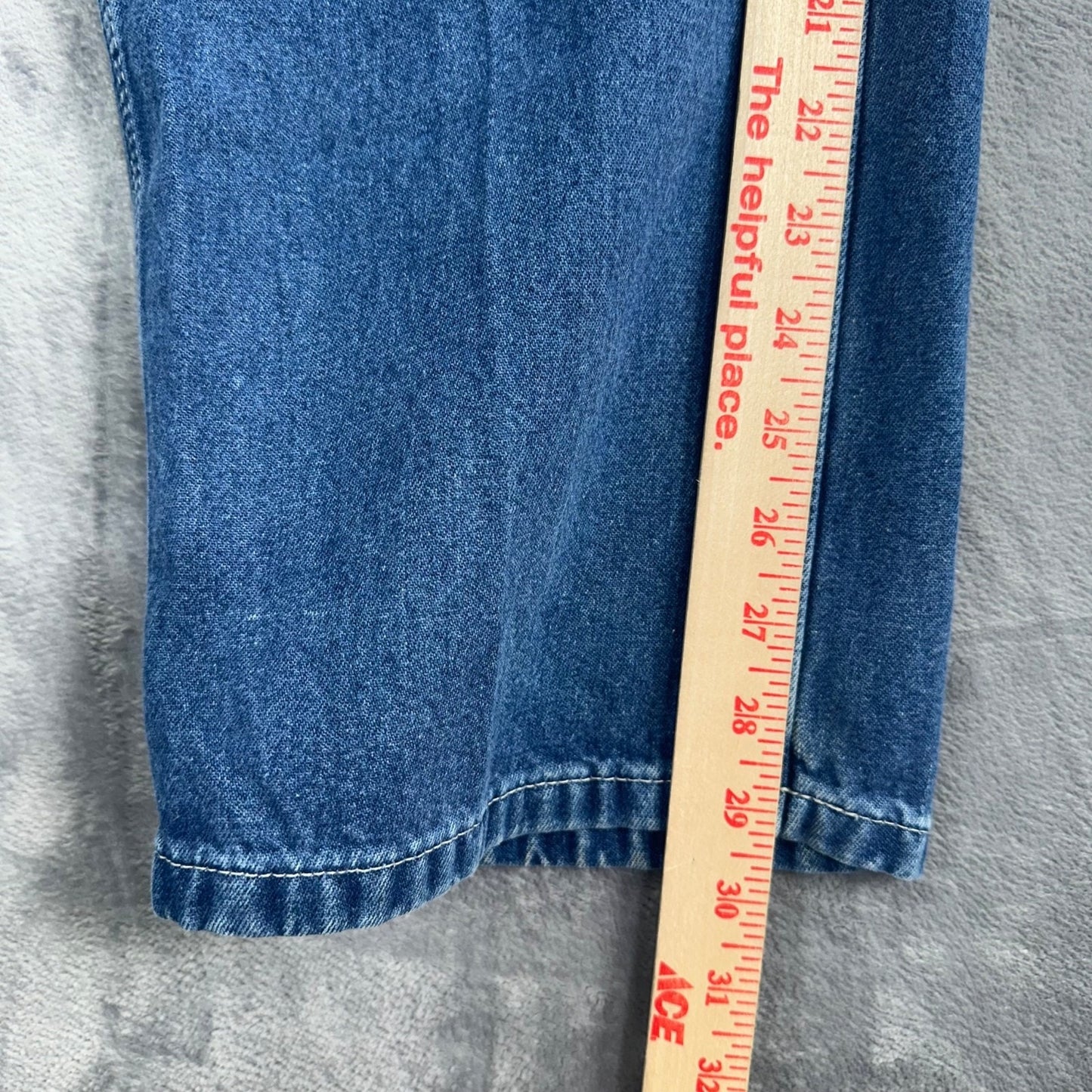 Carhartt Men's Dungaree Fit Straight Jeans 34x30 Blue Denim
