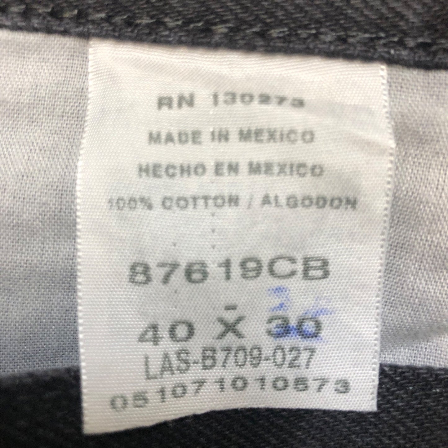 Wholesale Lot of 4 Work Jeans Men's Size 40x30 Blue Black Grade A / B