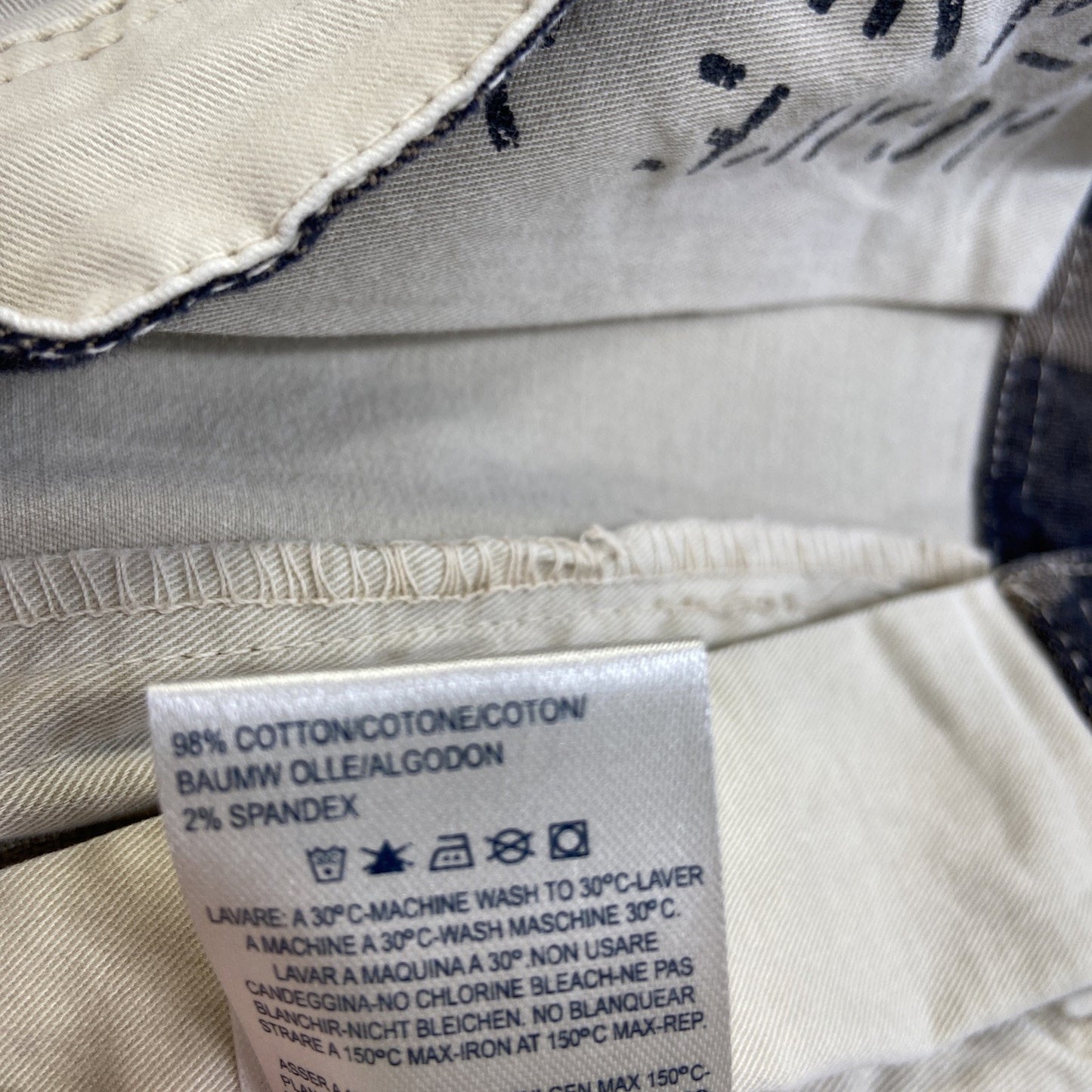 Agave Slouchy Taper Cargo Pants Men's Size 38 Twill Beige