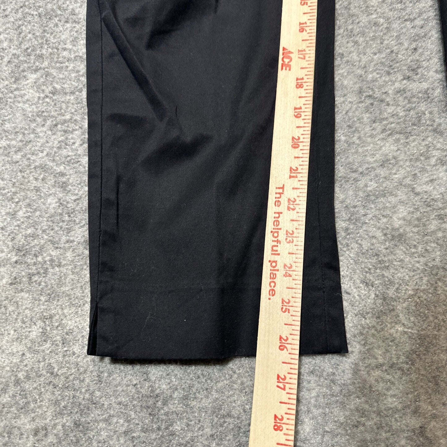 Talbots The Perfect Crop Women's Dress Pants Size 6 Black Dark Wash Denim