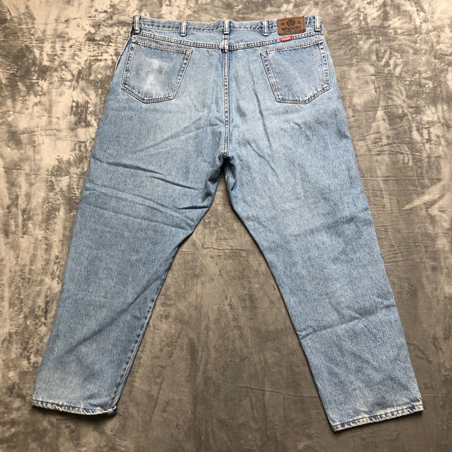 Wholesale Lot of 2 Wrangler Work Jeans Men's Size 42x30 Blue Black Grade A / B