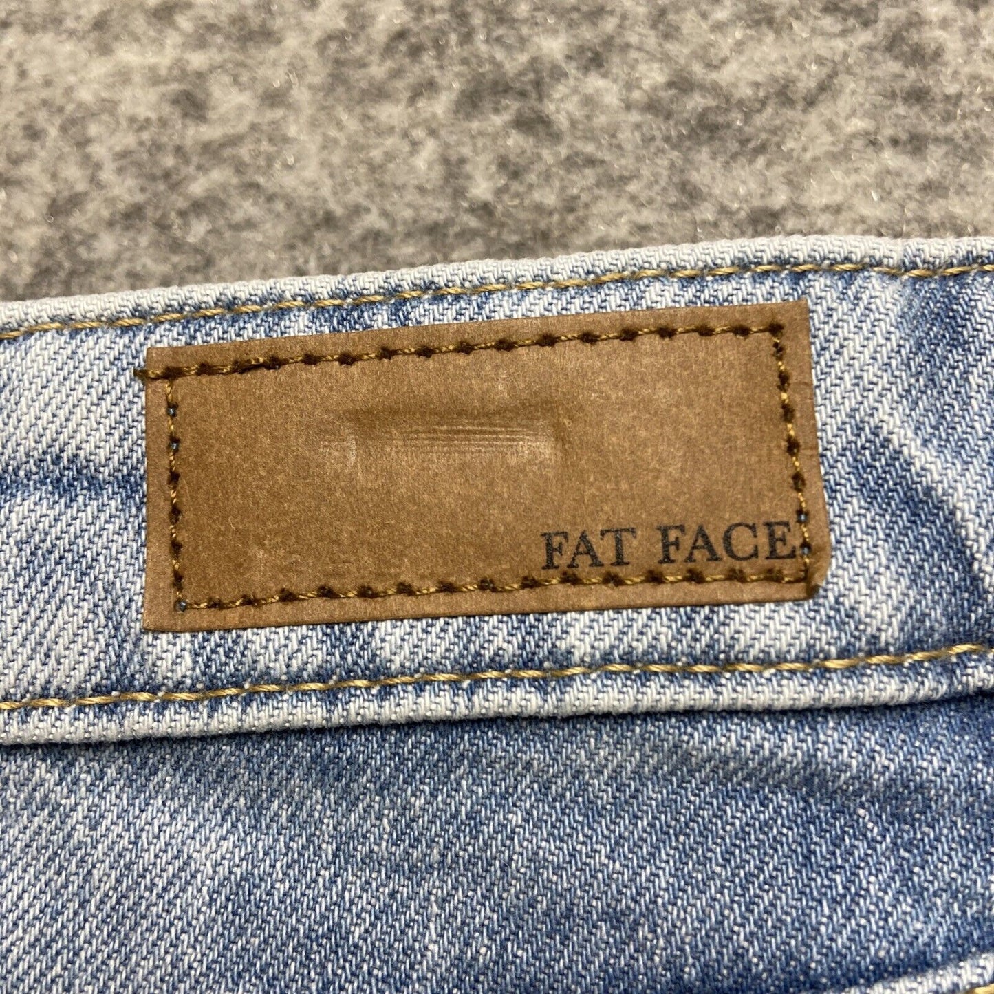 Fat Face A Line Maxi Denim Skirt Women's Size 14R Light Blue Denim