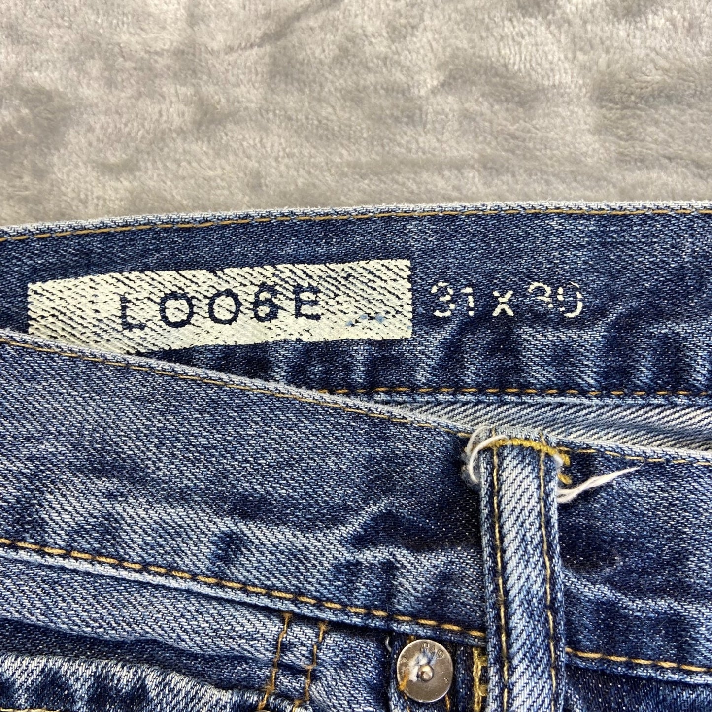Gap Men's Loose Straight Jeans 31x30 Blue Denim