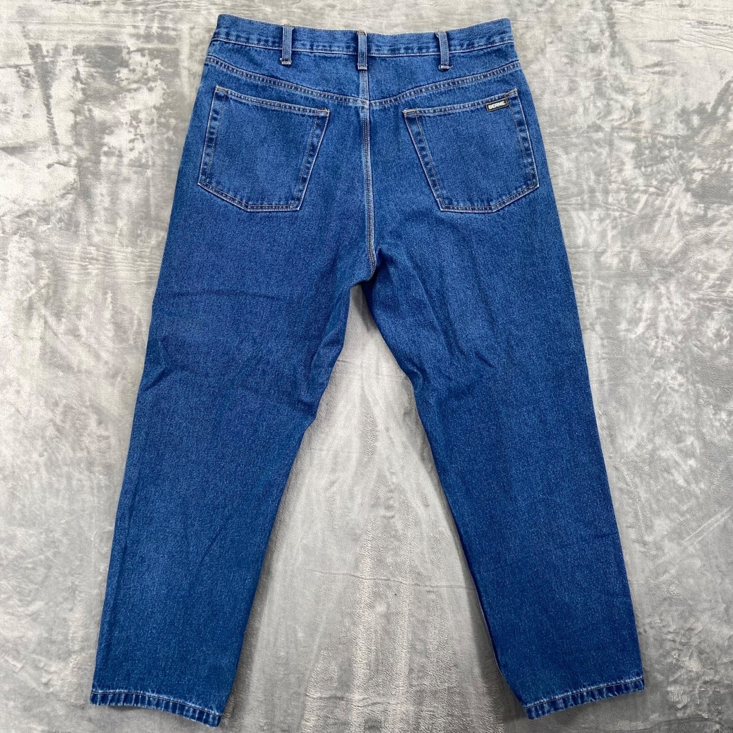 Berne Men's Straight Jeans Size 38x29 Blue Denim