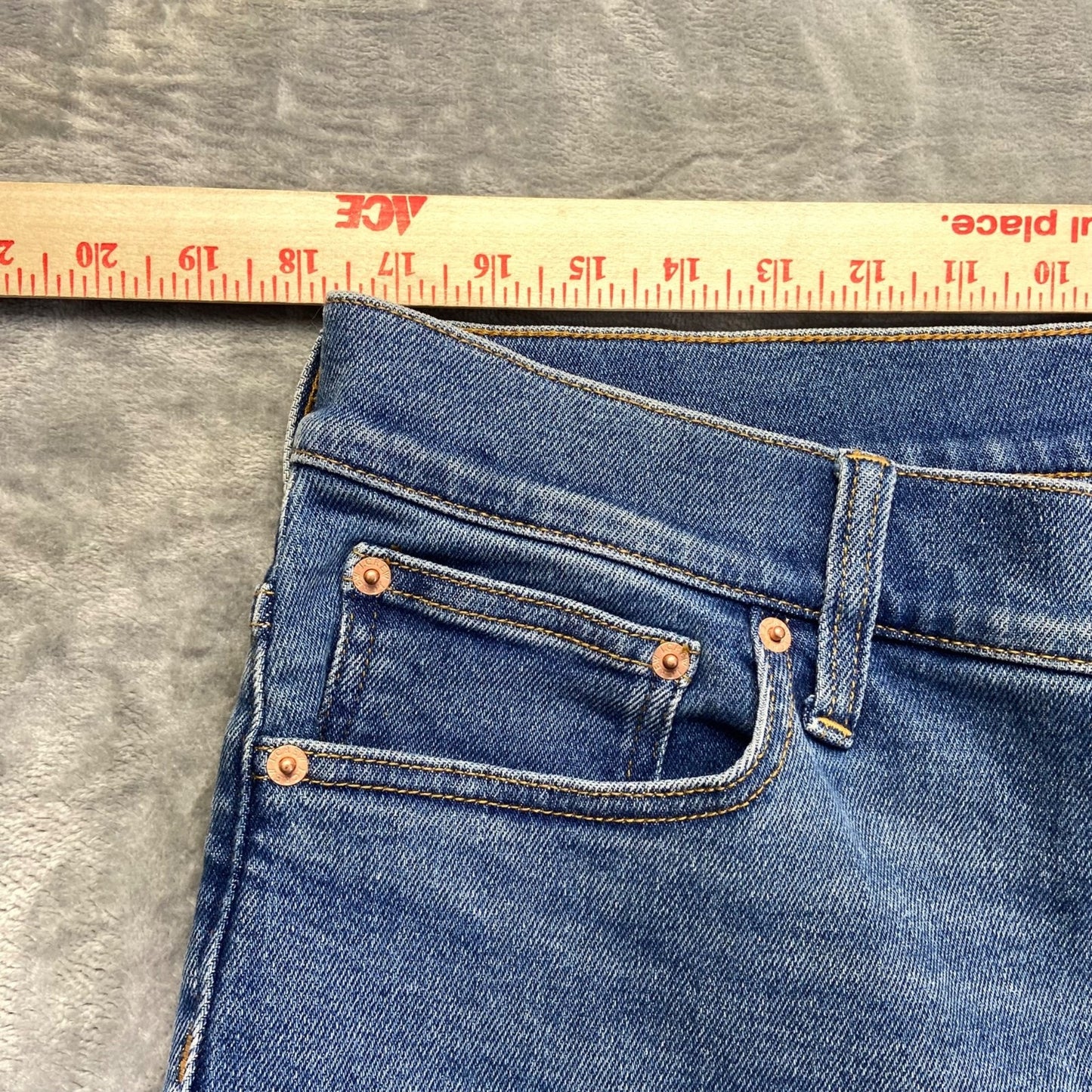 J.Crew Stovepipe Straight Jeans Men's 33 Blue Denim Casual
