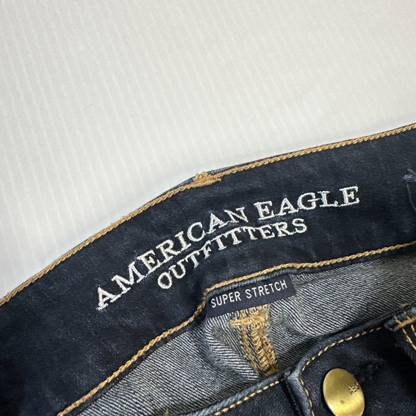 American Eagle Artist Crop Super Stretch Women's Jeans Size 0 R Blue Denim