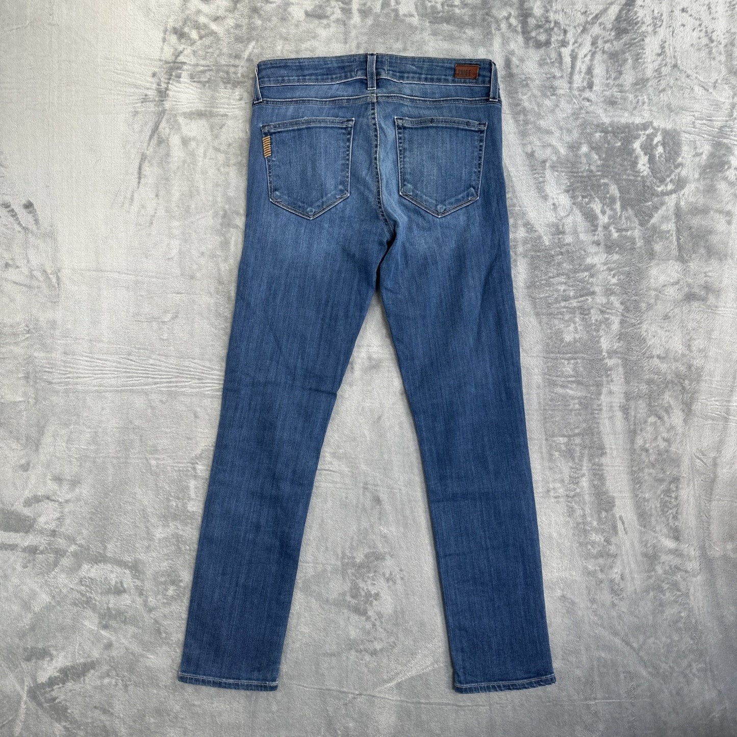 Paige Skyline Ankle Peg Skinny Jeans Women's Size 27 Blue Denim