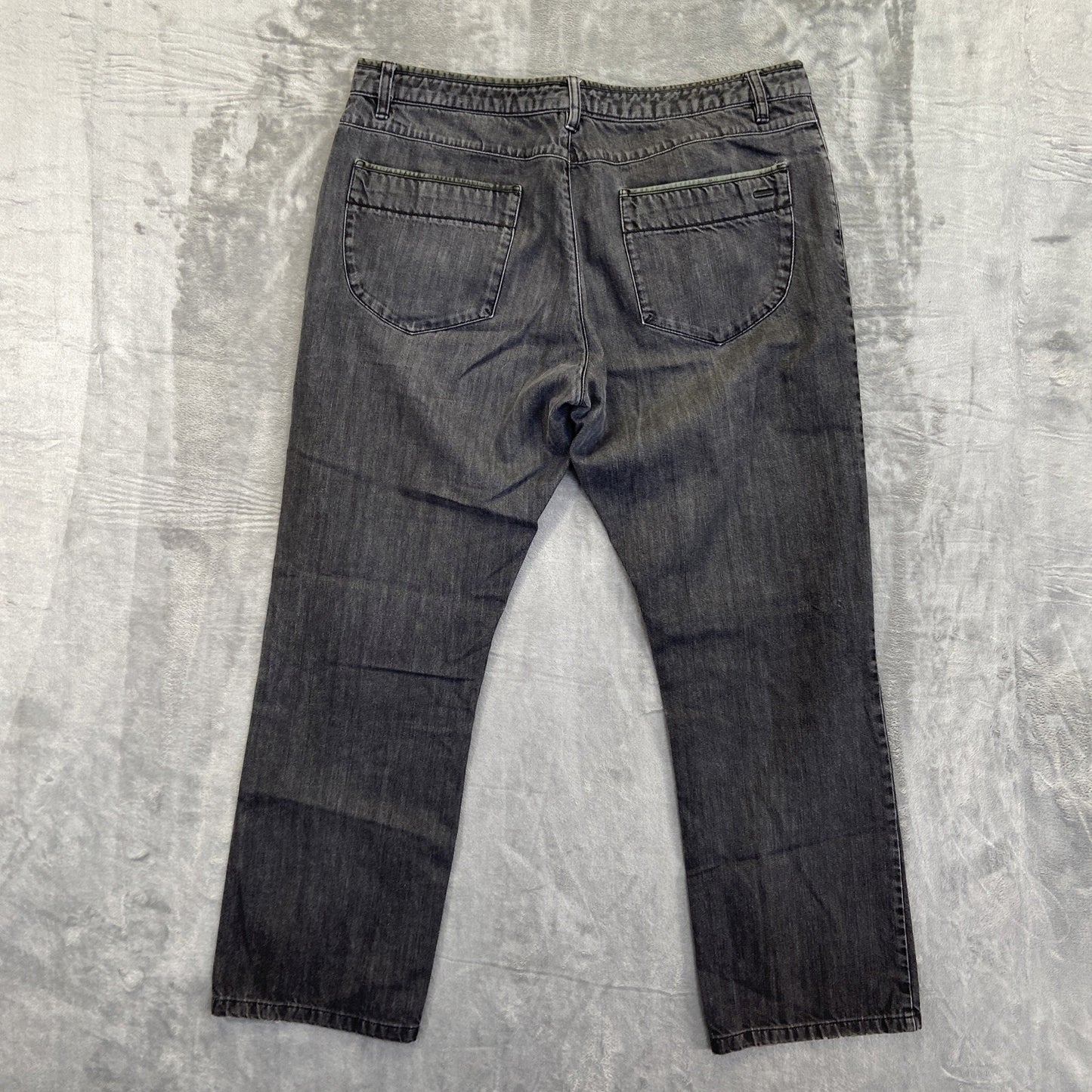 Zegna Sport Regular Fit Carbon Jeans Men's Size 38 Black Denim