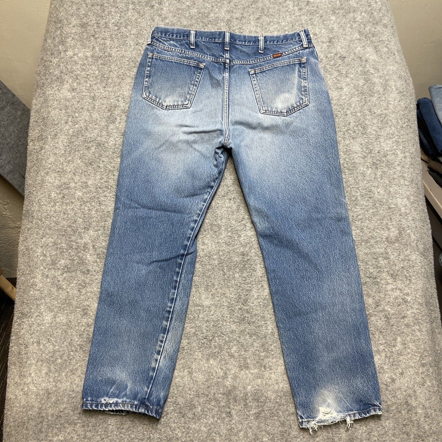 Wholesale Lot of 4 Rustler Grade A / B Work Jeans Size 40x32 Blue Black