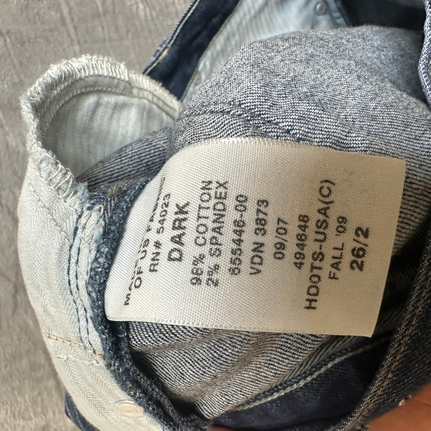 Gap Limited Edition Straight Jeans Men's Size 26 Blue Denim