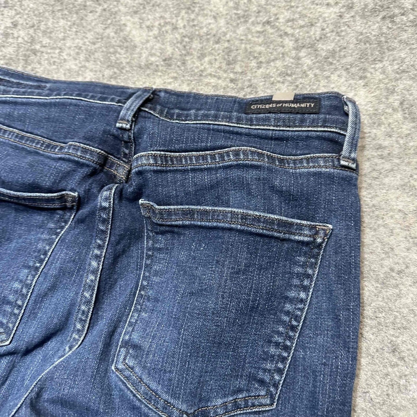 Citizens of Humanity Rocket Crop Petite High Rise Skinny Jeans Dark Womens 26