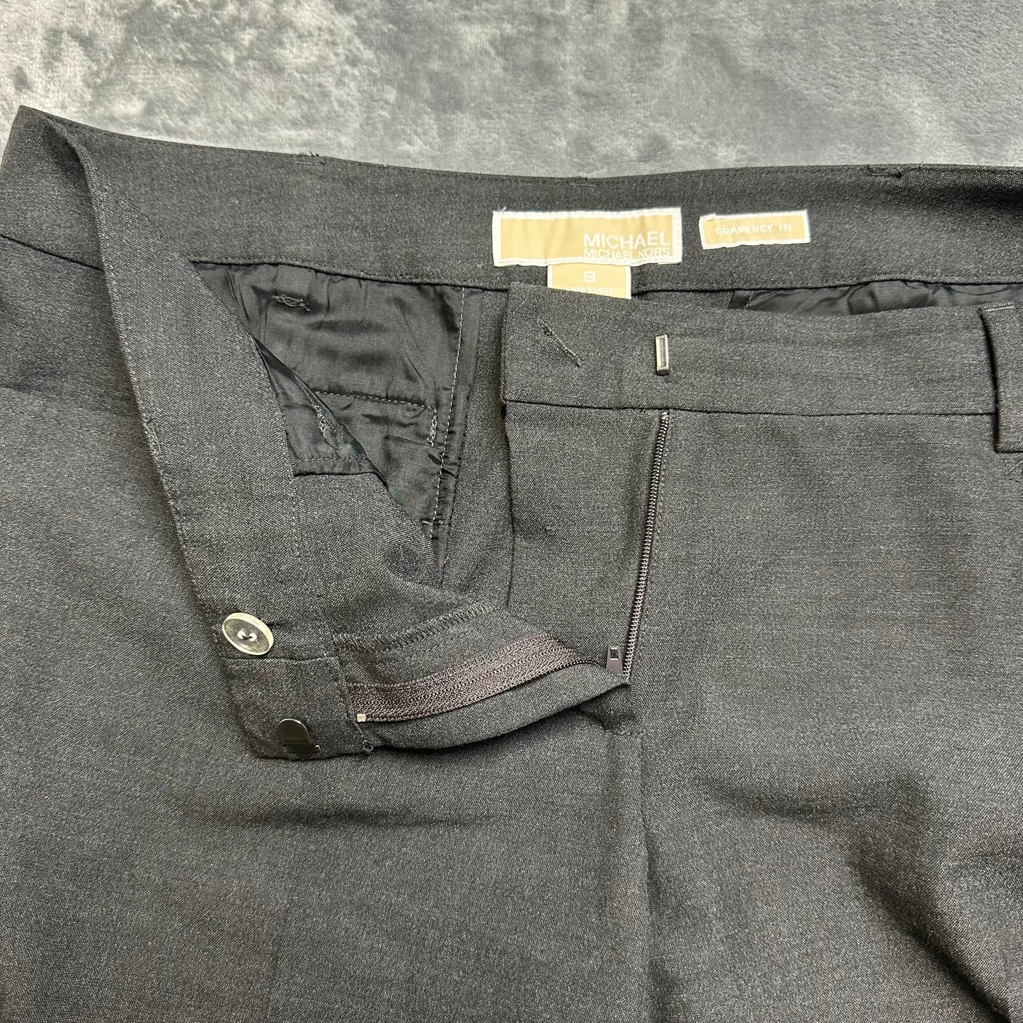 Michael Kors Wide Leg Dress Pants Women's Size 8 Black Denim