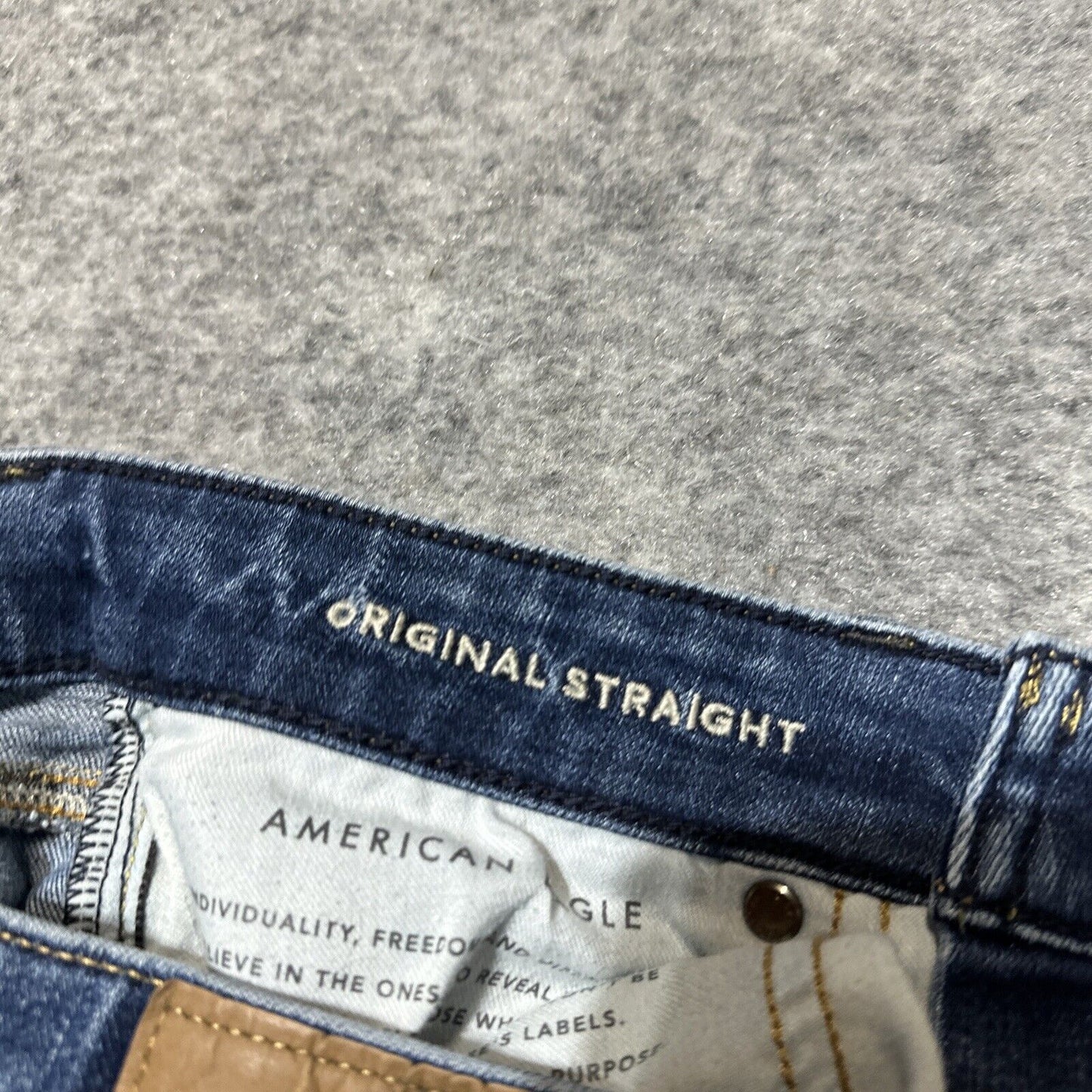 American Eagle Airflex + Men's Original Straight Jeans Size 29x32 Blue Denim