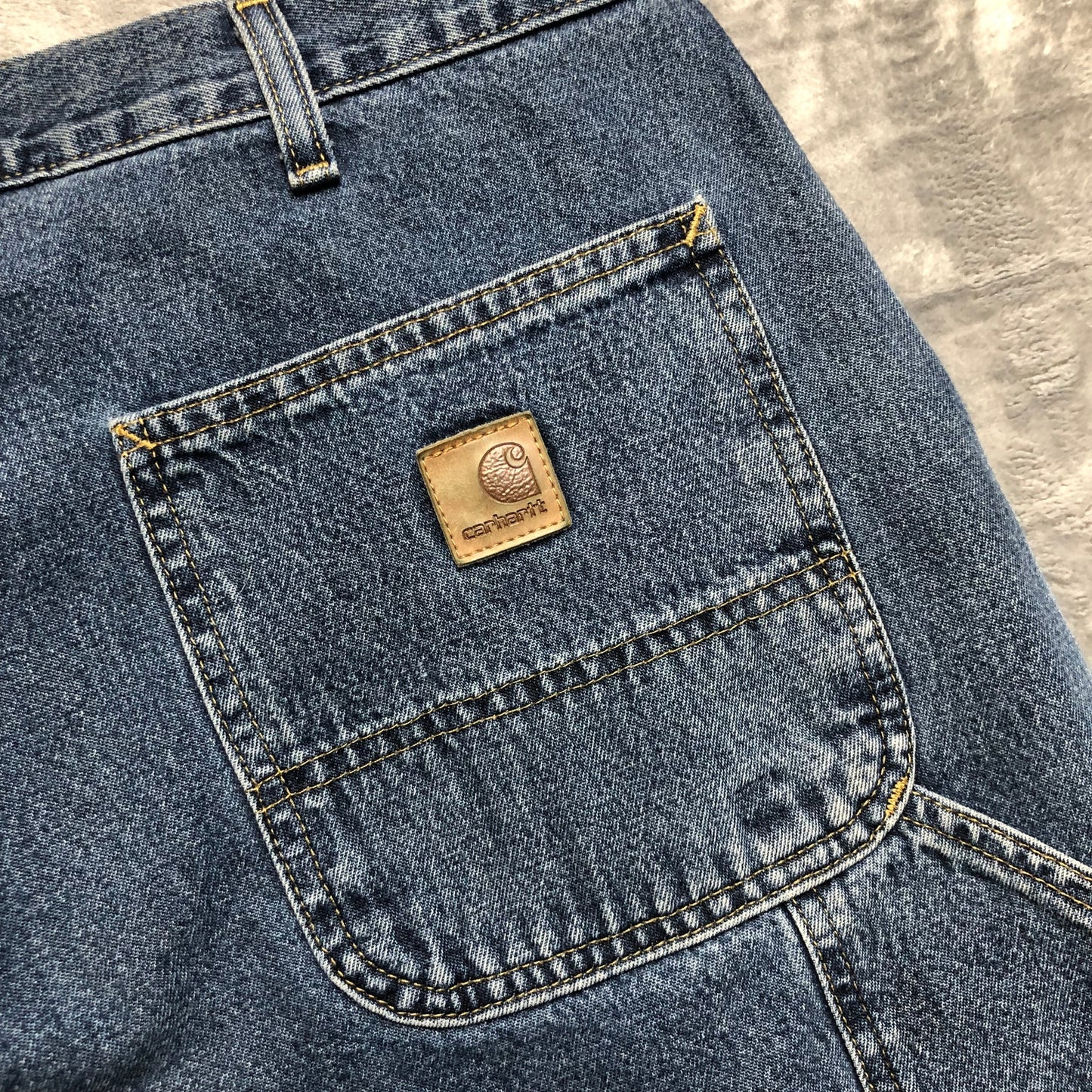 Carhartt Carpenter Straight Jeans Men's Size 38x32 Blue Denim