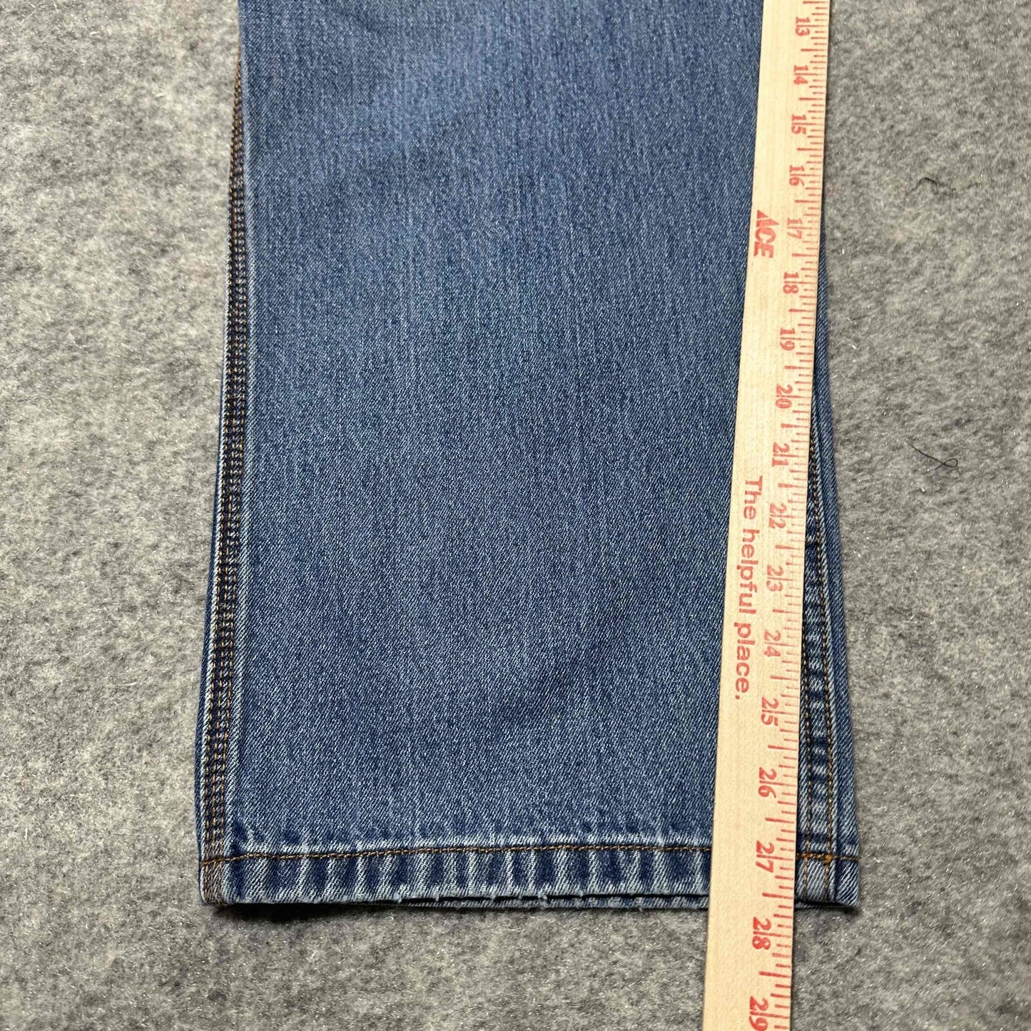 Wolverine Men's Boulder Straight Leg Cargo Work Jeans Size 40/30 Blue Wash Denim