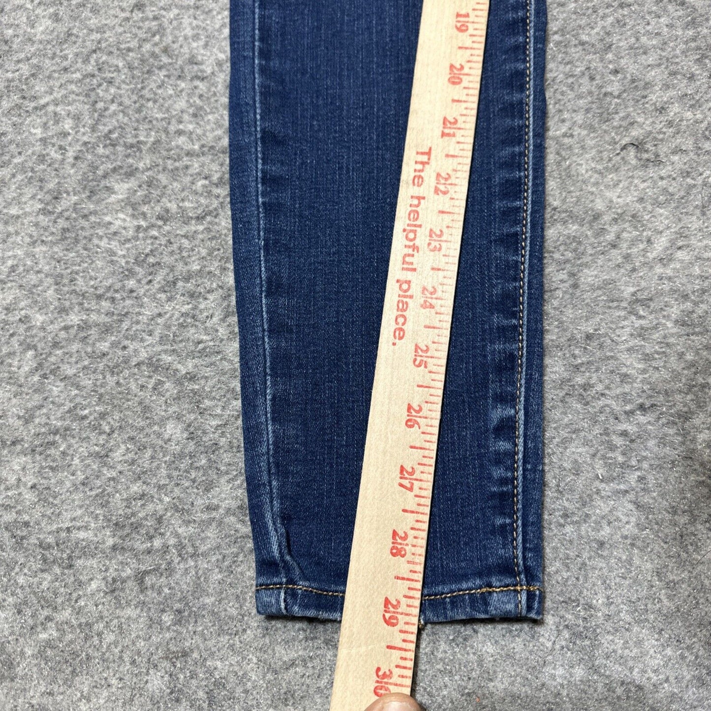 American Eagle Distressed Super Super Stretch Jegging Women's 2R Dark Blue Denim